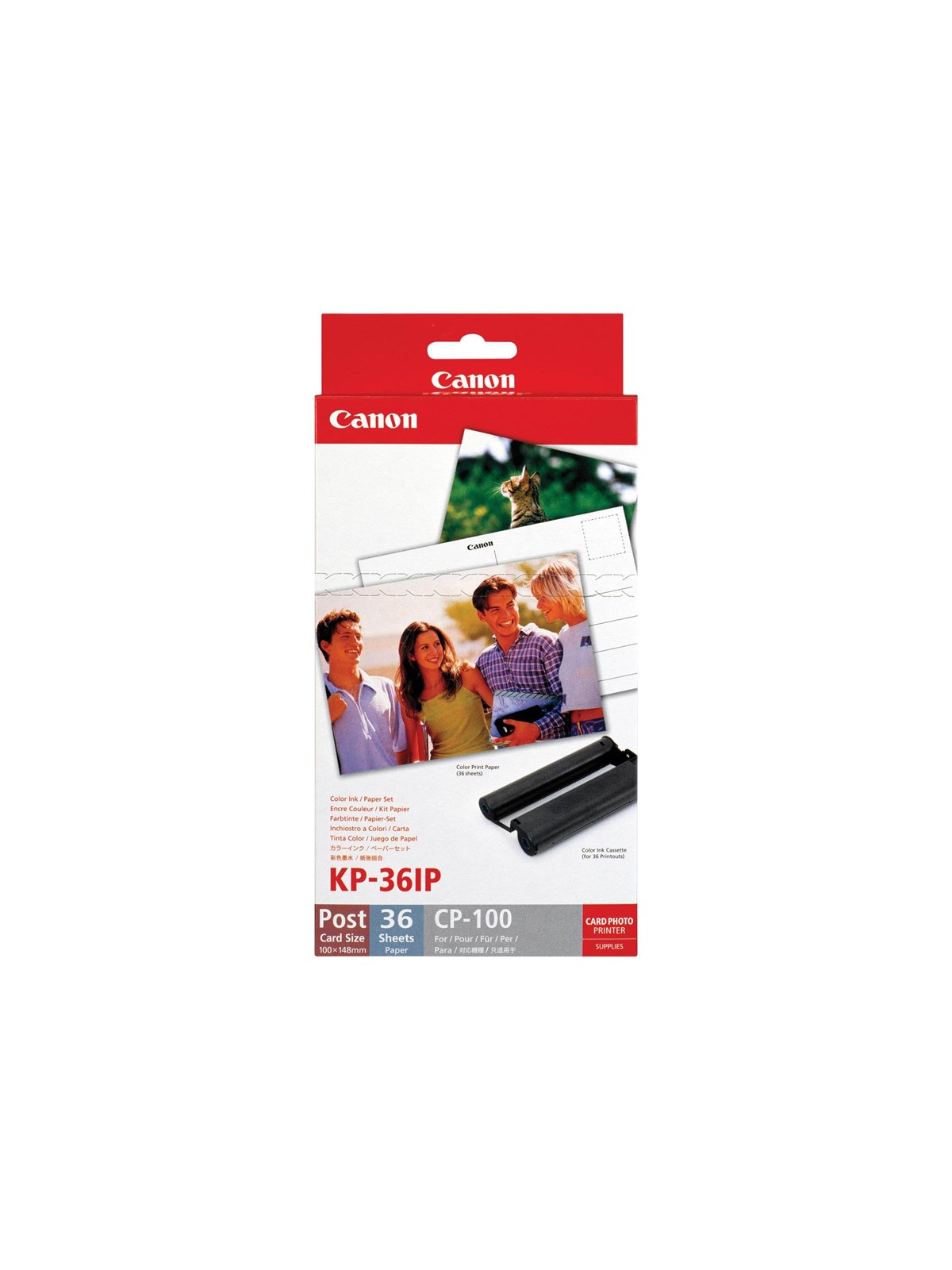 Canon Kp-36ip Color Ink Paper Set For Selphy - Papier Fotopapier Und Etiketten - 7737a001