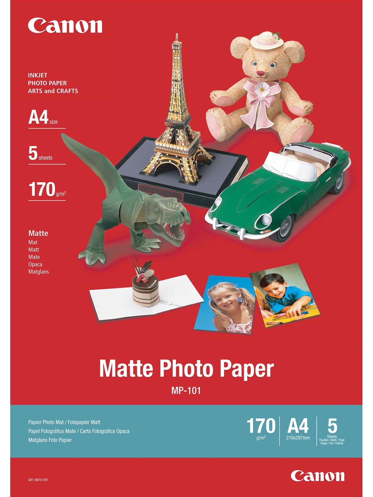 Canon Paper Mp-101 / 7981a005 Matte Phot - Papier Fotopapier Und Etiketten