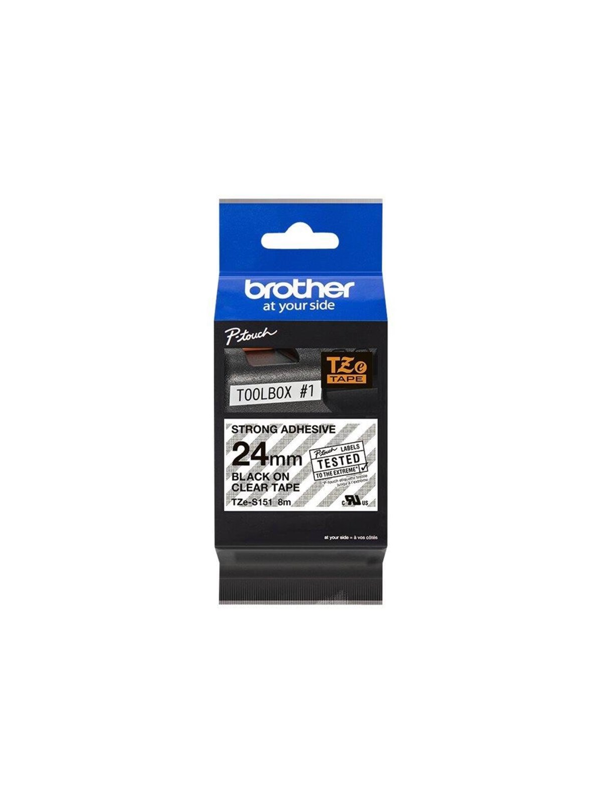 Brother Tape Brother 24mm Black/clear - Tze-s151 - Papier Fotopapier Und Etiketten - Tz-s151