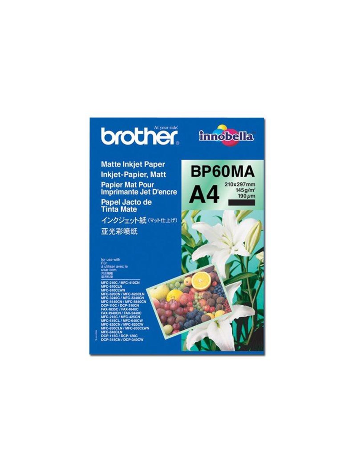 Brother BP 60ma Matte Inkjet Paper - Papier Fotopapier Und Etiketten - Bp60ma