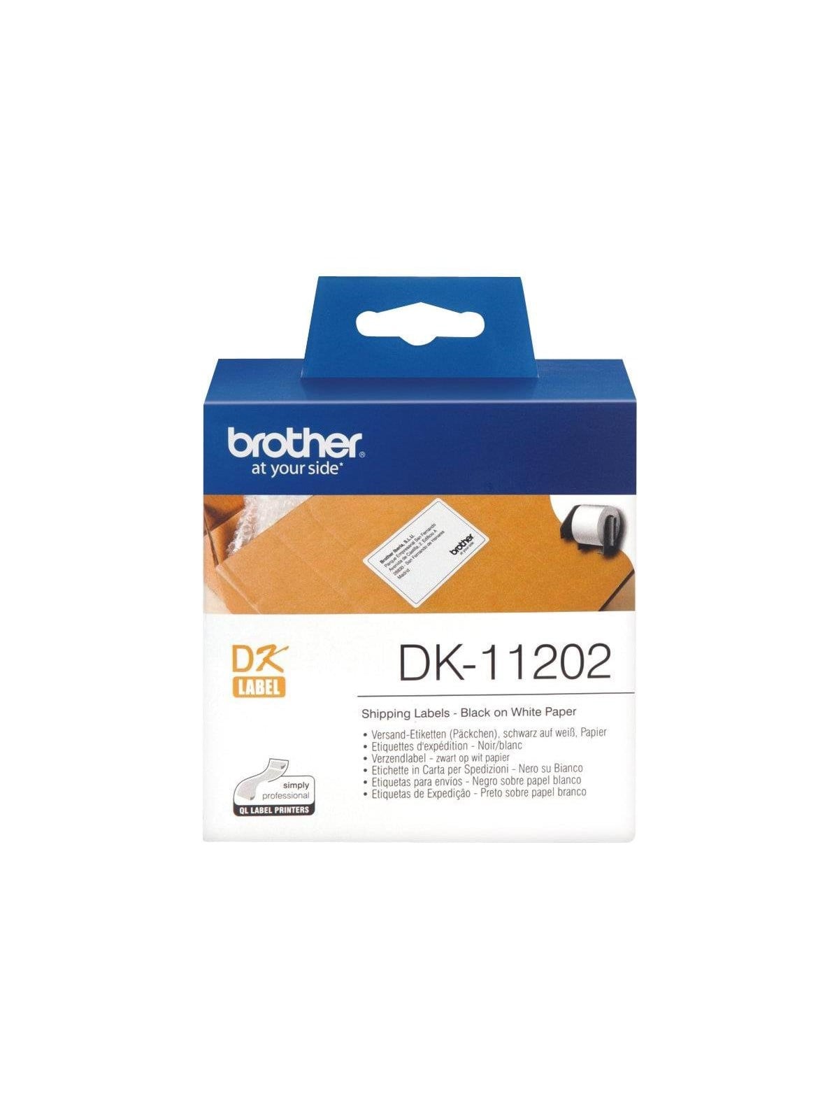 Brother Dk-11202 - Black On White - 62 x 100 mm 300 Label(s) - Papier Fotopapier Und Etiketten
