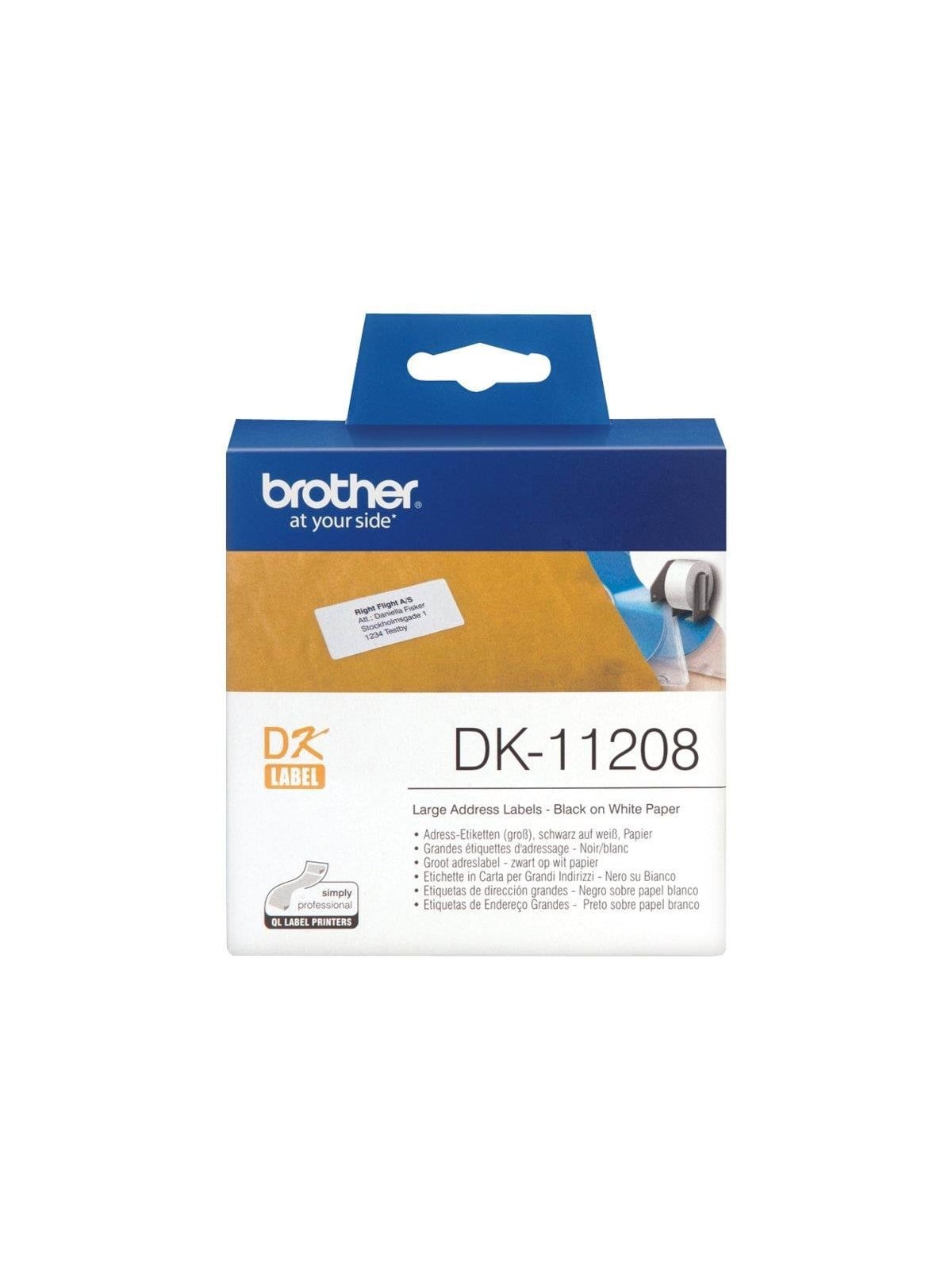 Brother Dk-11208 - Adress Label - Papier Fotopapier Und Etiketten