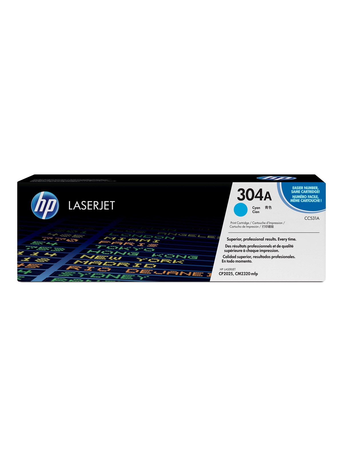 HP 304a / Cc531a Cyan Toner - Tonerpatrone Cyan - Druckerzubehoer Tinte Toner
