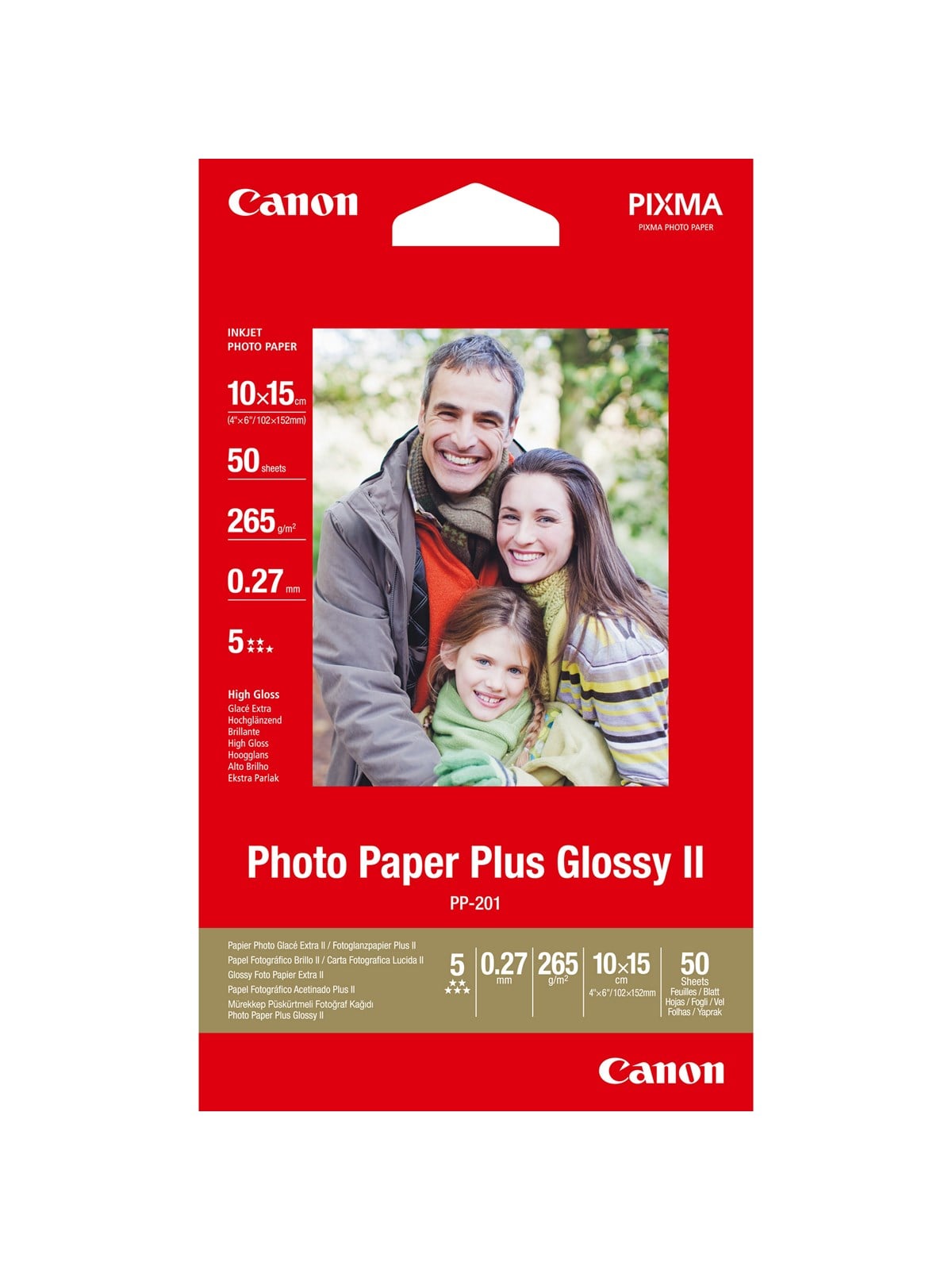 Canon Paper Pp-201 / 2311b003 Glossy 10x - Papier Fotopapier Und Etiketten