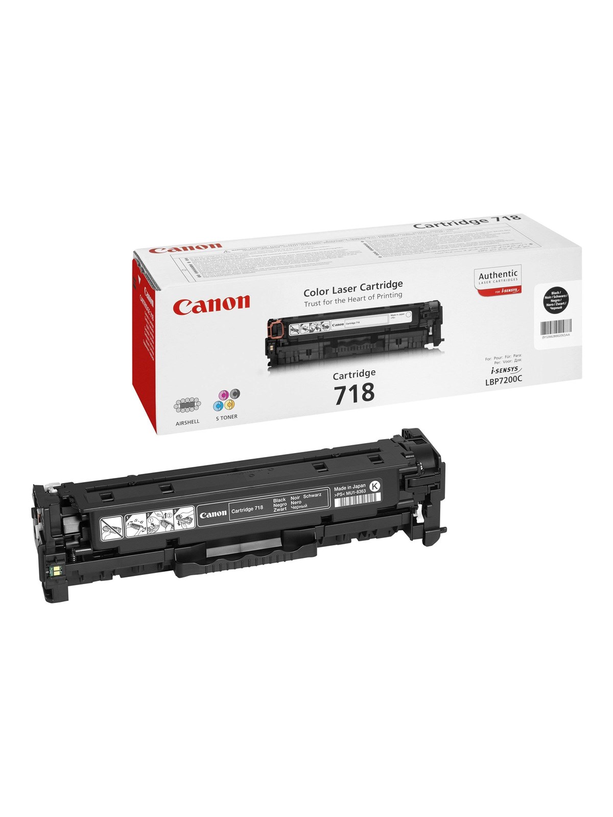 Canon Crg 718 / 2662b002 Black - Druckerzubehoer Tinte Toner