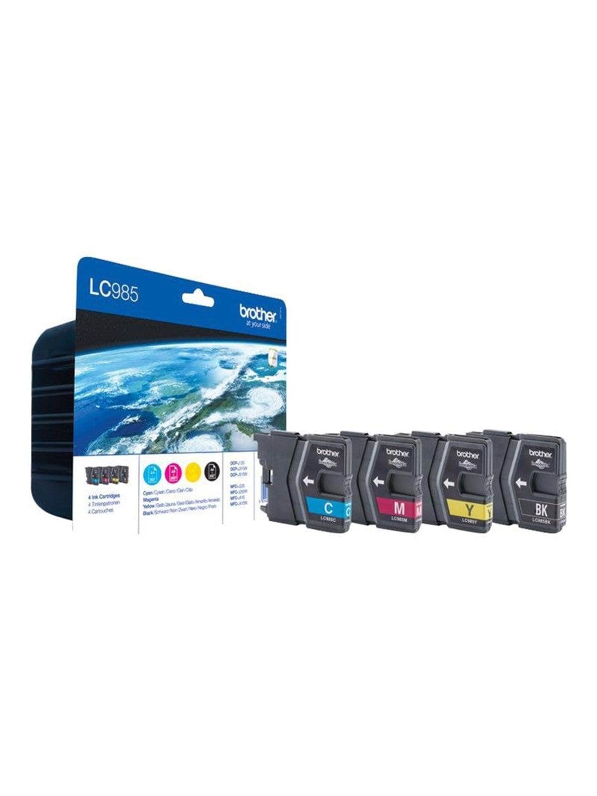 Brother Lc985valbpdr - Value Pack - 4-pack (Balck Yellow Cyan Magenta) Ink - Tintenpatrone Cyan - Druckerzubehoer Tinte Toner