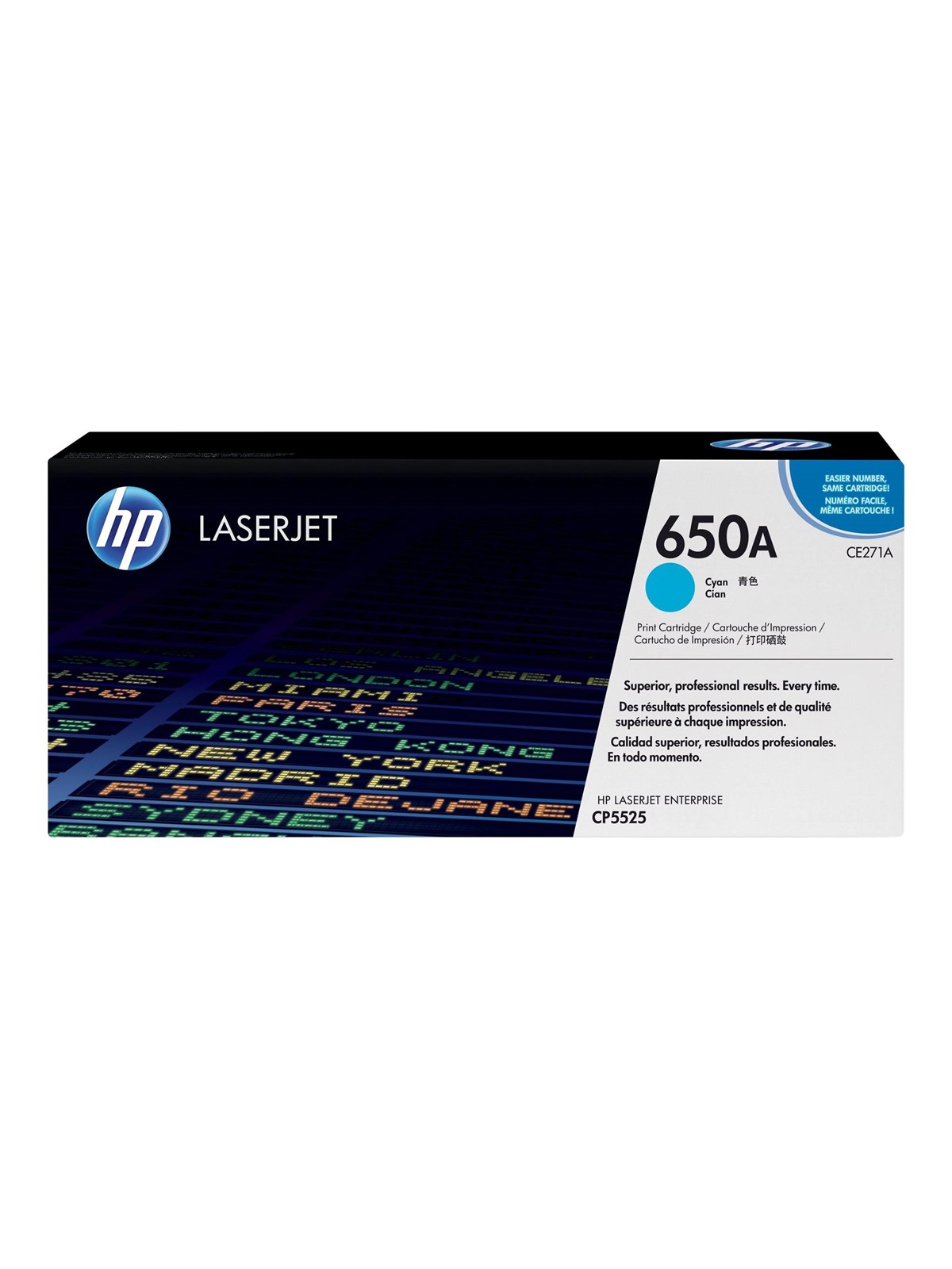 HP 650A / CE271A Cyan Toner - Tonerpatrone Cyan Image