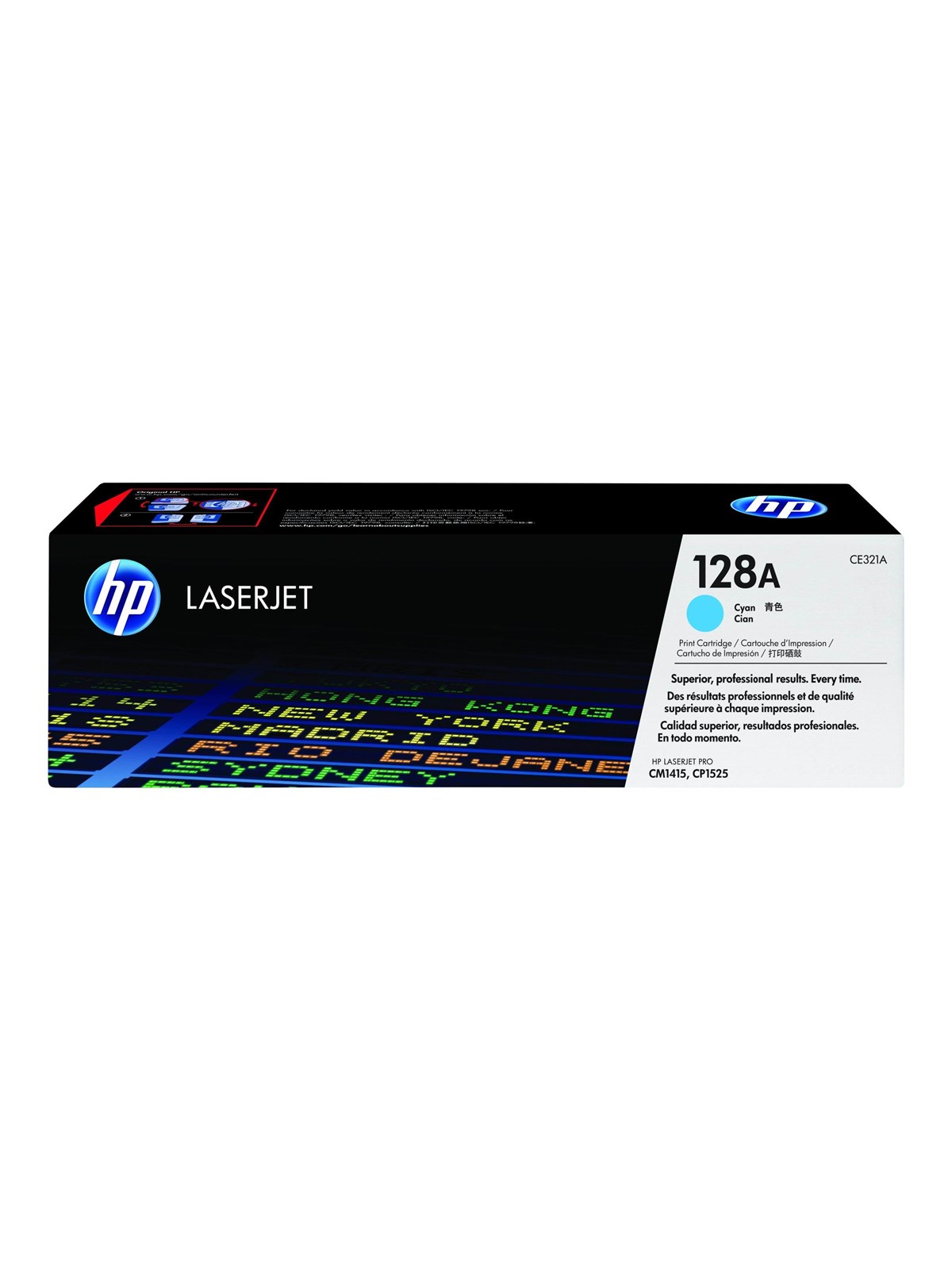 HP 128A / CE321A - Cyan Toner - Tonerpatrone Cyan Image
