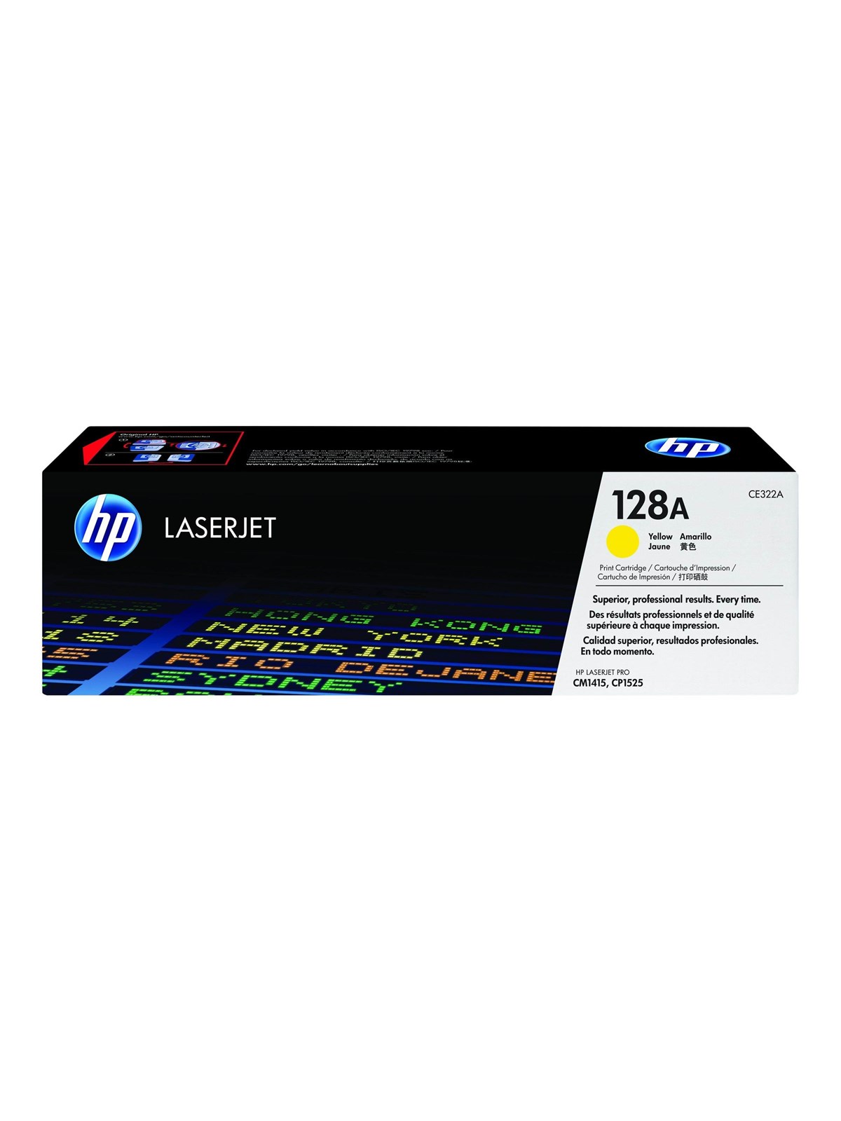 HP 128a / Ce322a Yellow Toner - Tonerpatrone Gelb - Druckerzubehoer Tinte Toner