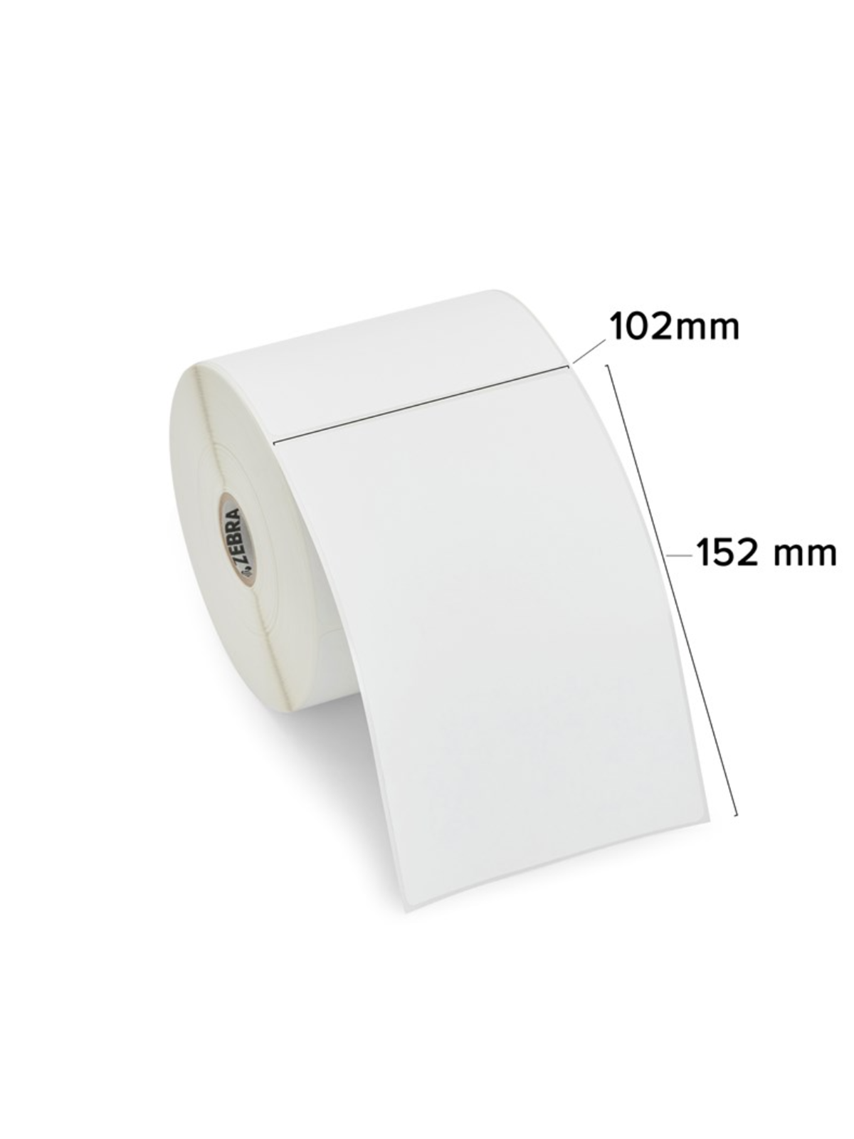 Zebra 800284-605 Z-perform 1000d Direct Thermal Paper Labels Uncoated Permanent Adhesive 25mm Core Perforation (12-pack) - Papier Fotopapier Und 