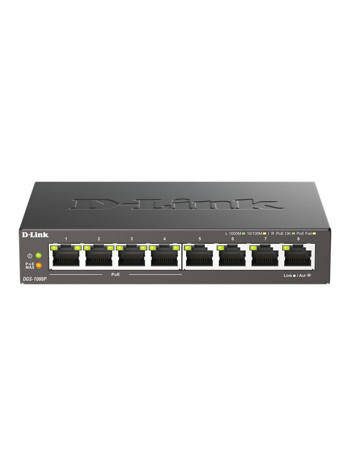 D-link Dgs-1008p - 8 Port Switch (4xpoe) - Switches - Dgs-1008p/e
