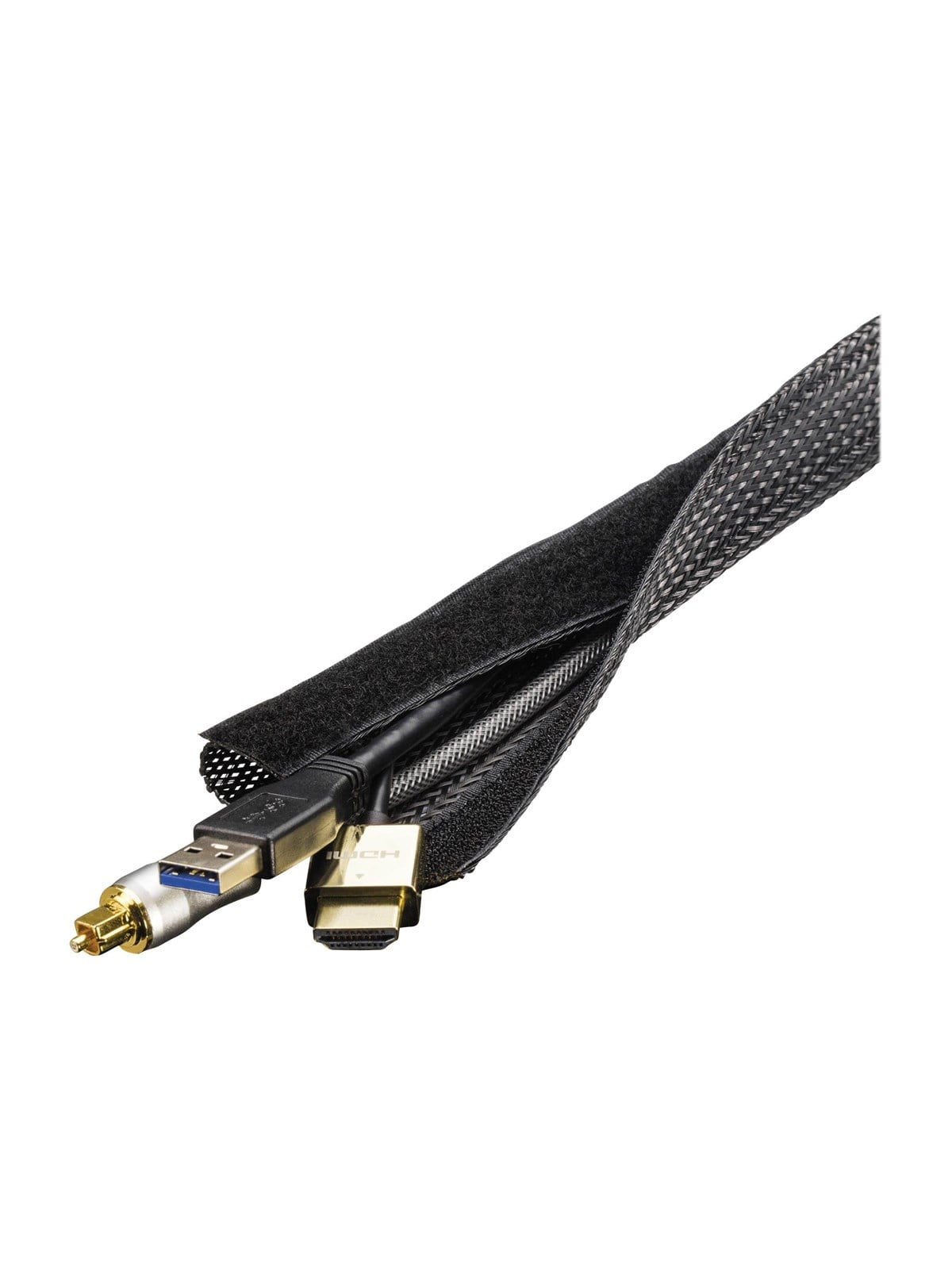 Deltaco Hook And Loop Cable Wrap 1.8m - Kabelkanal Kabelschlauch - Ldr08