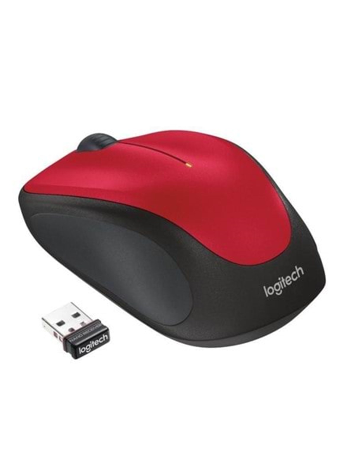 Logitech M235 Drahtlos Mouse - Red - Maus (Rot) - 910-002496