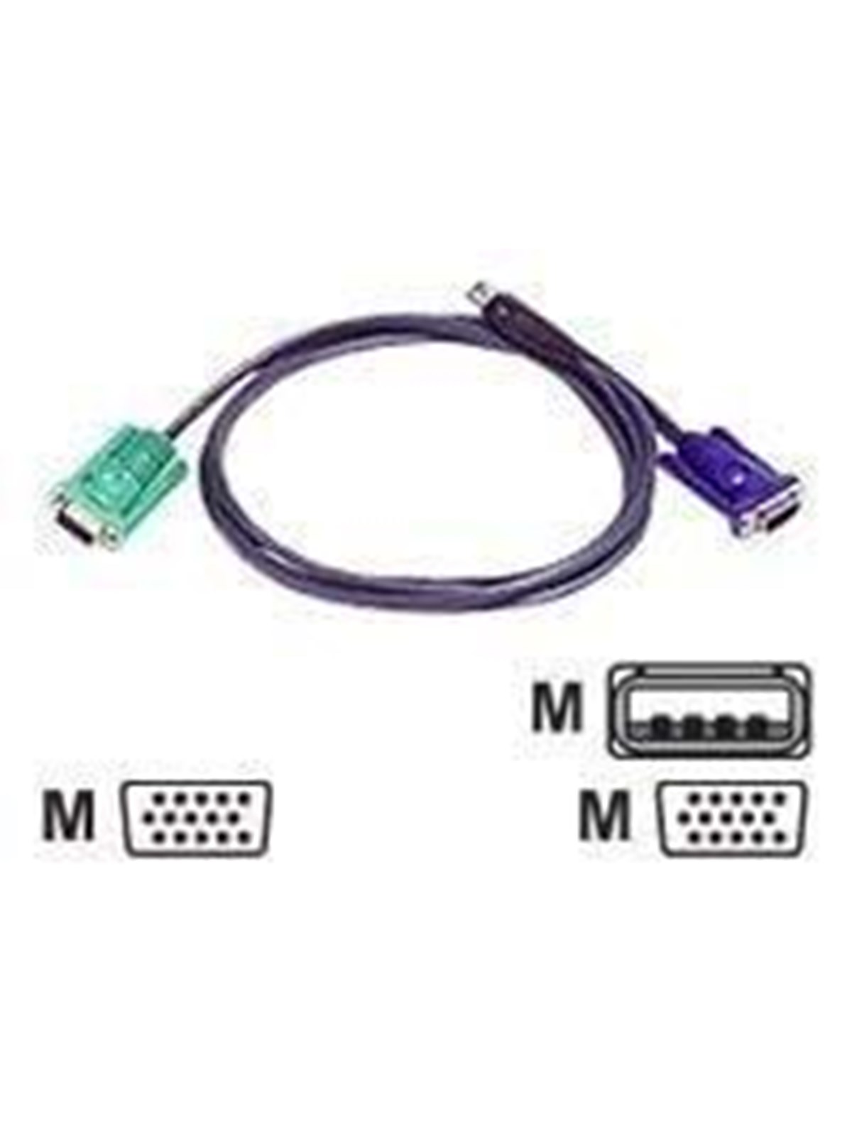 Aten Kvm-kabel Sphd15 Männlich Für Hd15 Männlich & Usb Typ - Kvm Kabel - 2l-5201u