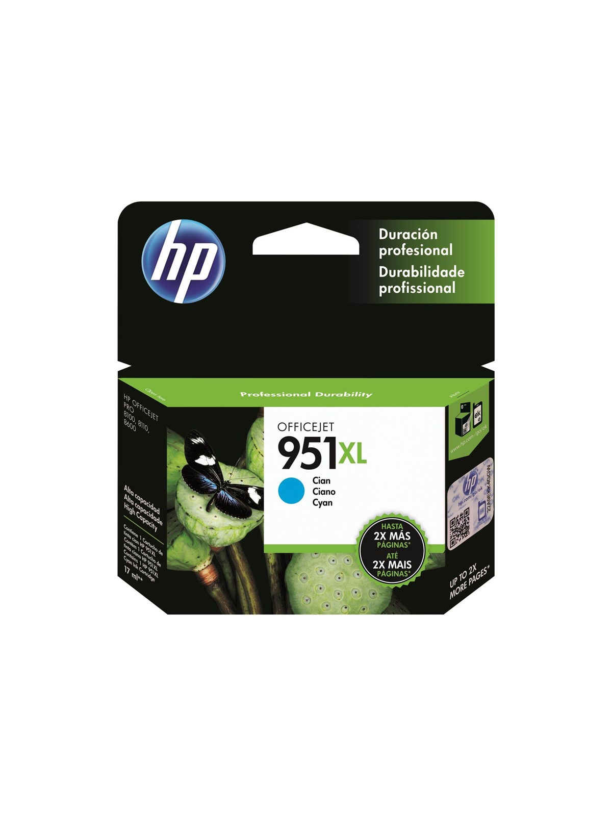 HP 951xl / Cn046ae High Capacity Cyan Ink - Druckerzubehoer Tinte Toner