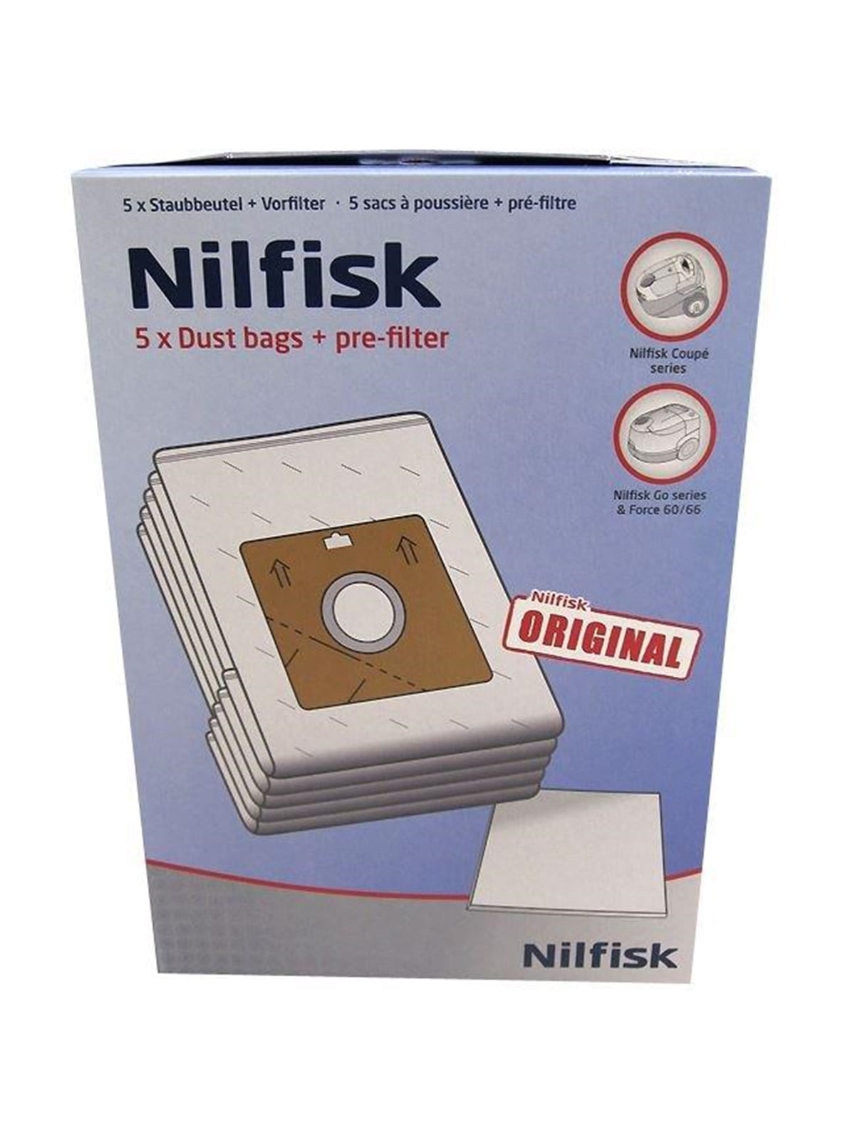 Nilfisk Filterbags For Nilfisk Force 66 122 144 / Coupe / One Hob - Staubsaugerbeutel - 78602600