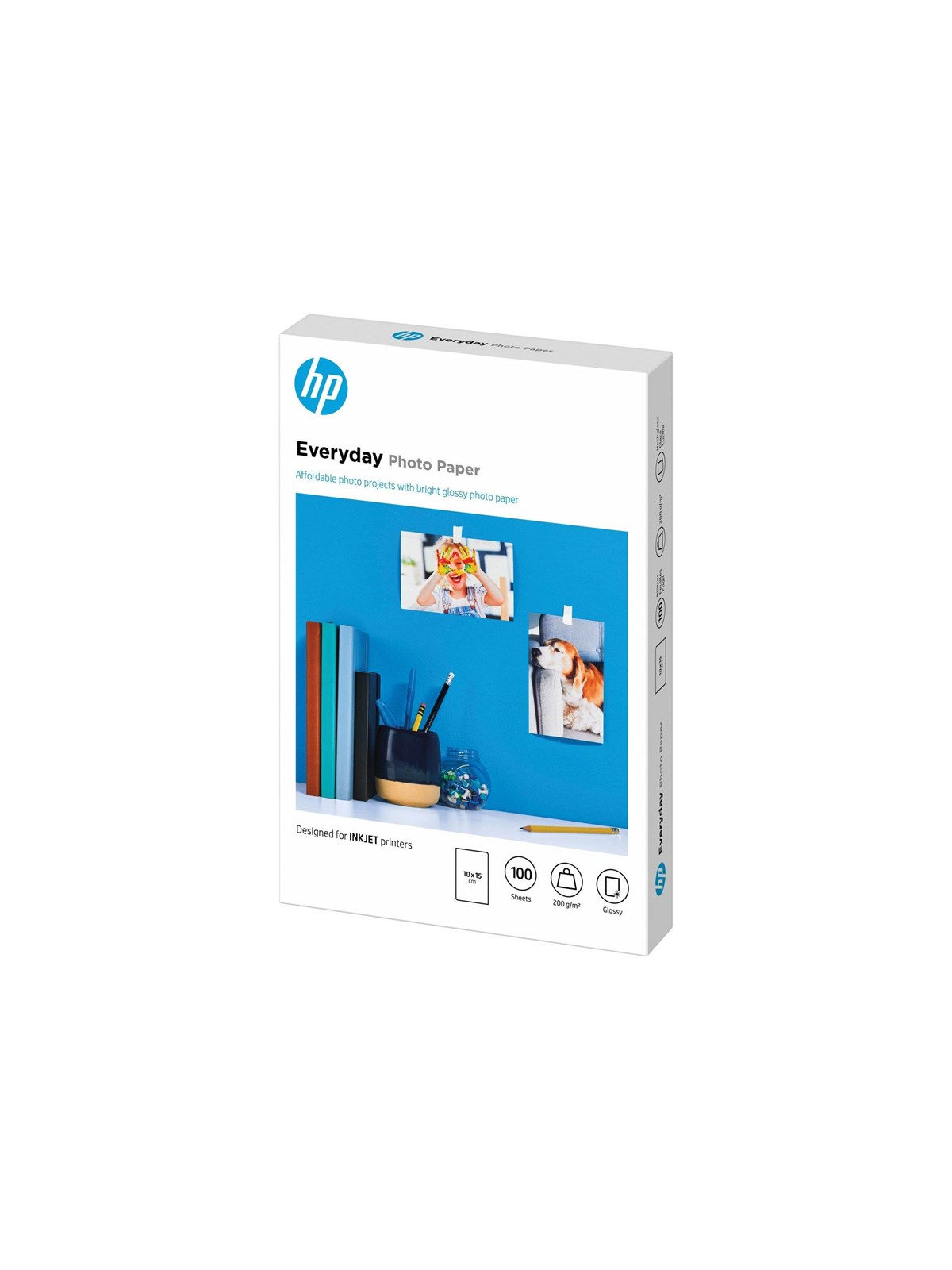HP Everyday Glossy Photo Paper 200g 100 Pcs. - Papier Fotopapier Und Etiketten - Cr757a