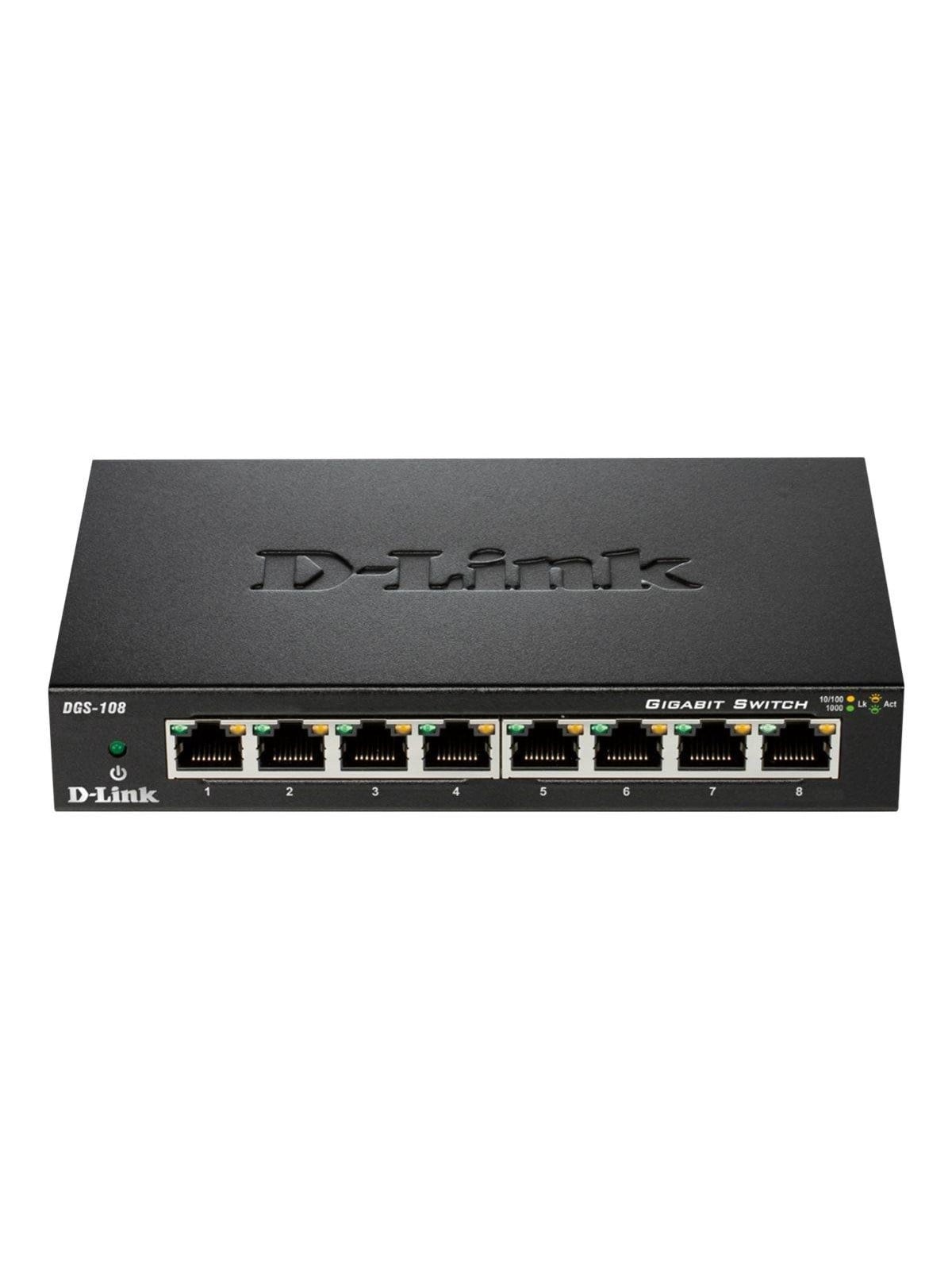 D-link Dgs-108 8-port Gigabit Unmanaged Desktop Switch - Switches - Dgs-108/e