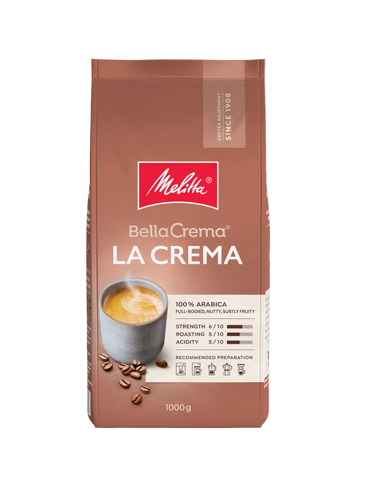 Melitta Bella Crema Lacrema 1 kg - Kaffeezubereitung - 5887453