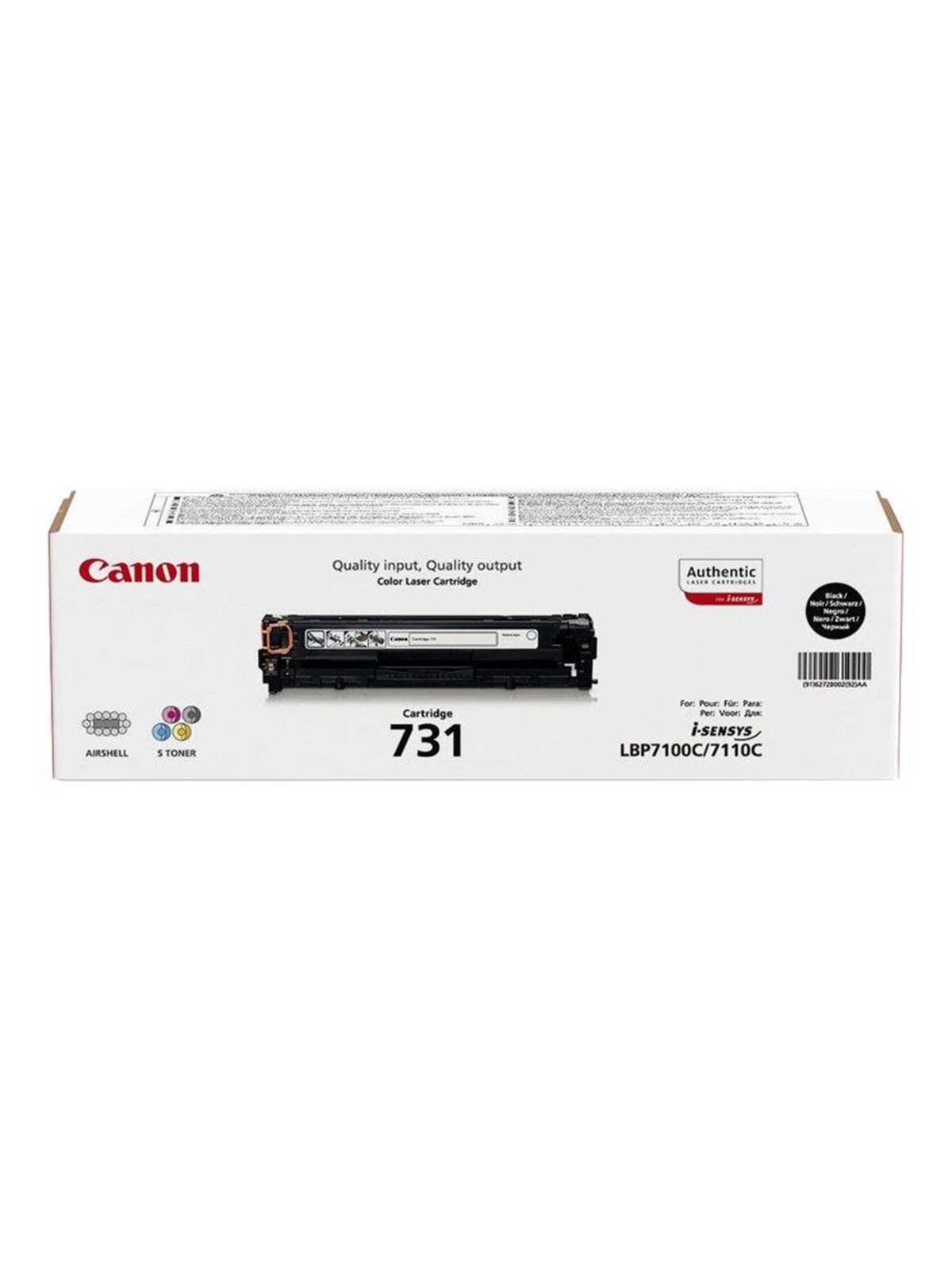 Canon Crg 731 / 6272b002 Black - Druckerzubehoer Tinte Toner