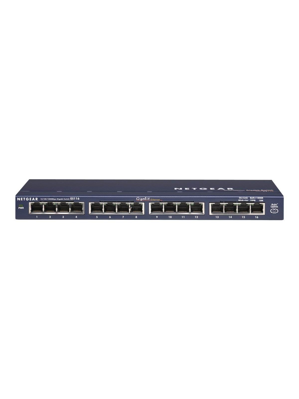 Netgear Gs116 16-port Gigabit Ethernet Unmanaged Switch - Switches - Gs116ge