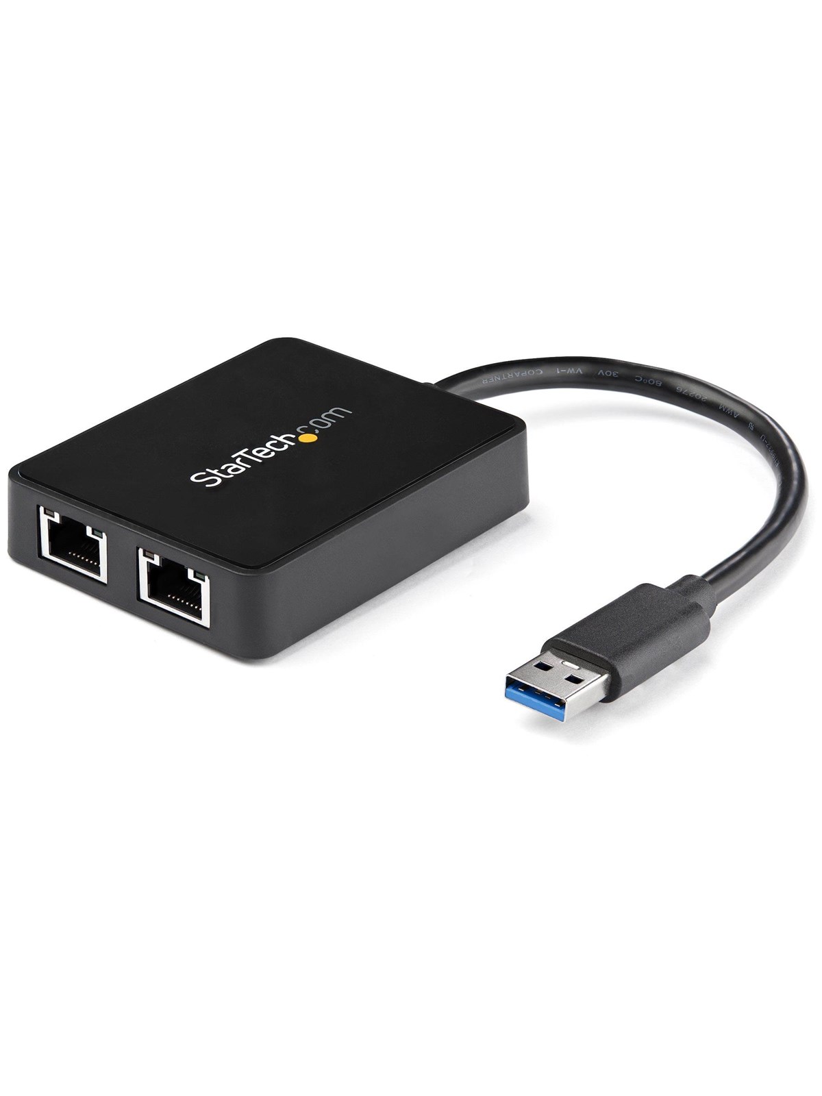 Usb32000spt Usb 3.0 to Dual Port Gigabit Ethernet Adapter w/ Usb Port 10/100/1000 Mbps Usb Gigabit Lan Network Nic Adapter - Netzwerkadapter Netzkarte