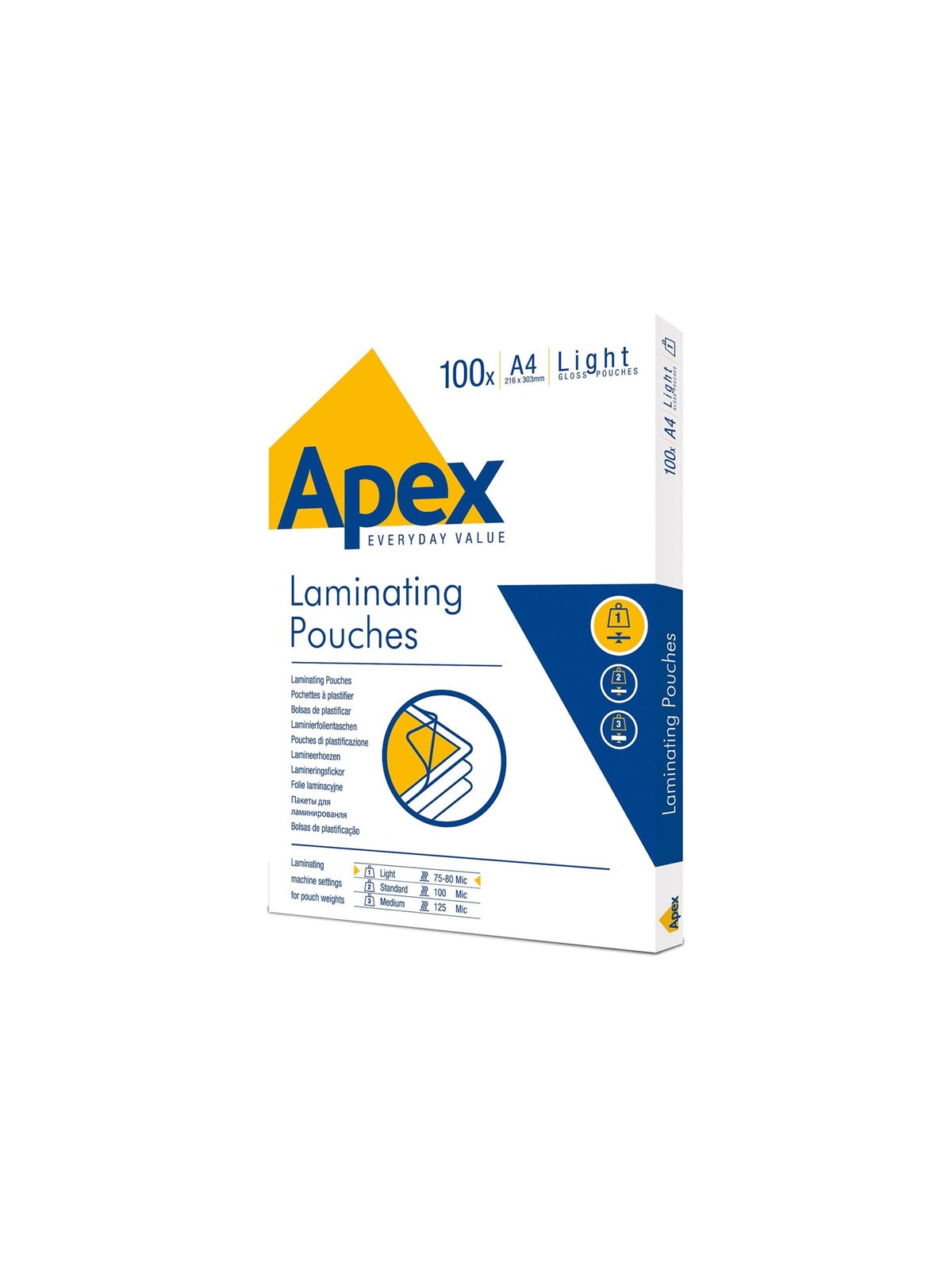 Fellowes Laminating pouches a4 75/80mic 100 pack