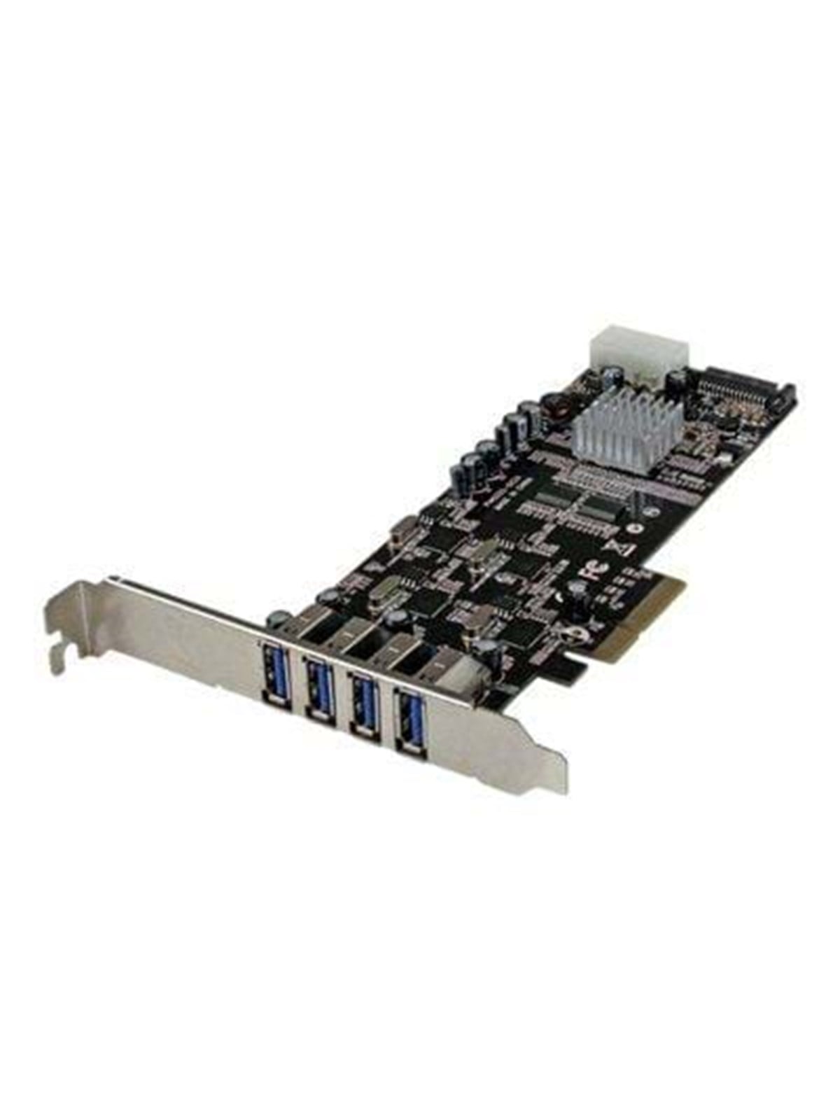 4 Port Quad Bus Pci Express Pcie Usb 3.0 Card w/ Uasp & Strom - Controller - Pexusb3s44v