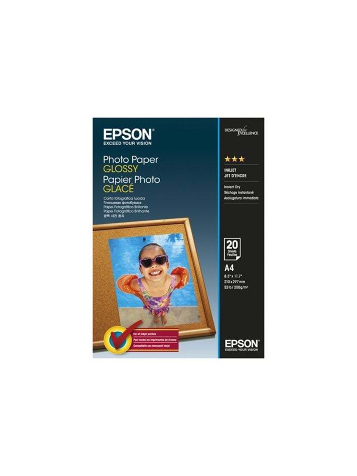 Epson - Blankt Fotopapir - Papier Fotopapier Und Etiketten - C13s042538