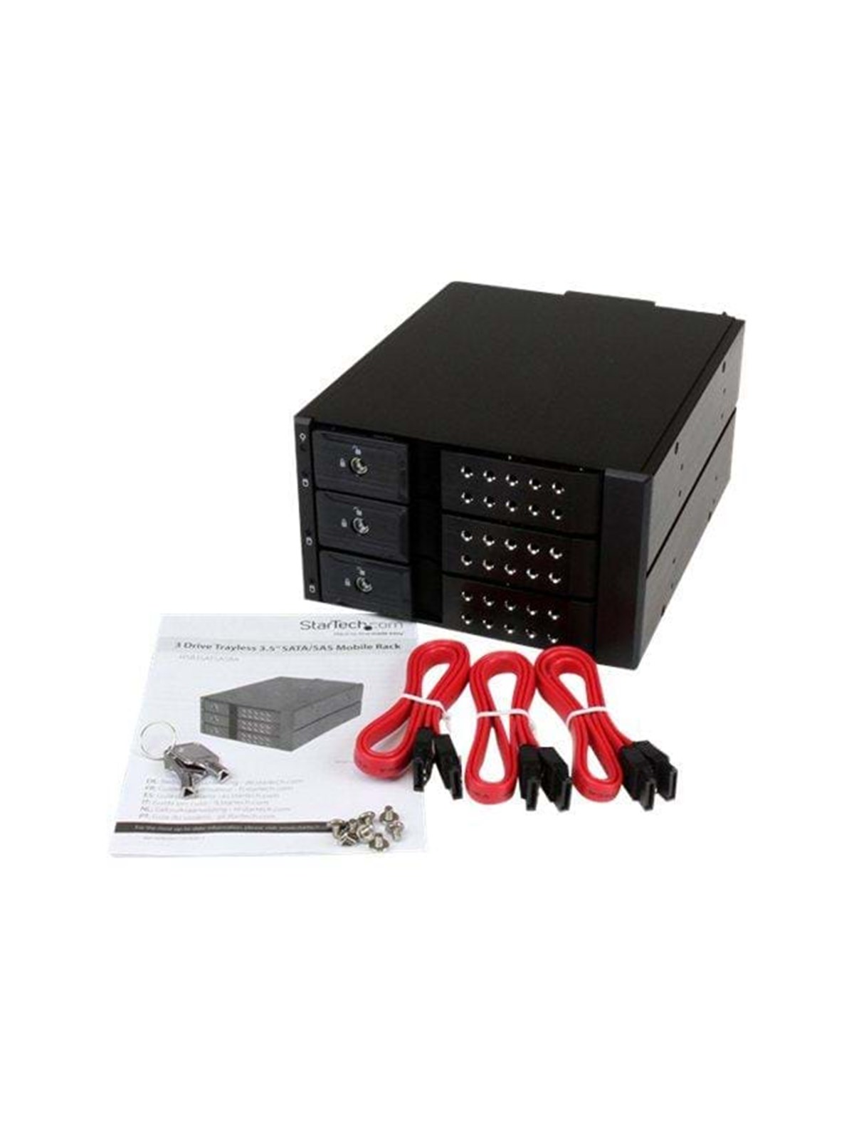 3 Bay Trayless Hot Swap 3.5" Sata Festplatten-füllplatte Mobile Rack Backplane - Festplatten Zubehoer - Hsb3satsasba - Festplatte