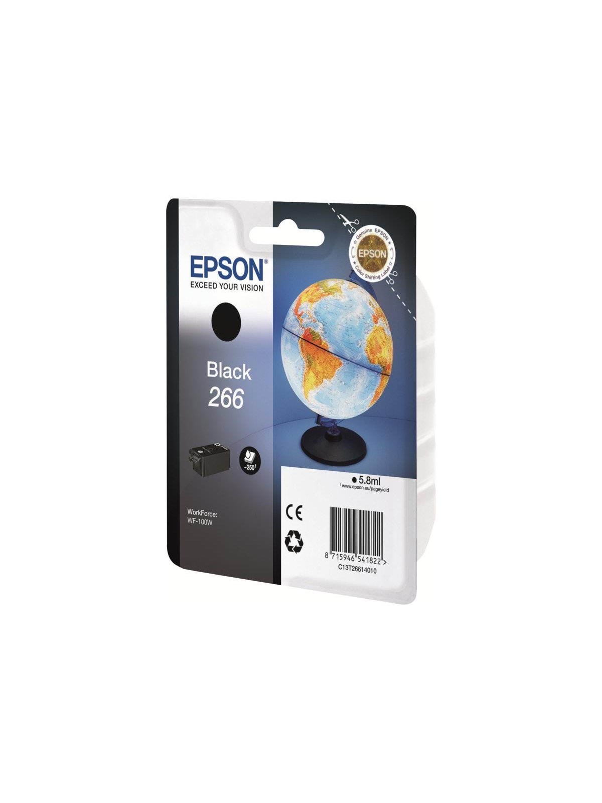 Epson 266 / C13t2661 - Black Ink - Druckerzubehoer Tinte Toner - C13t26614010