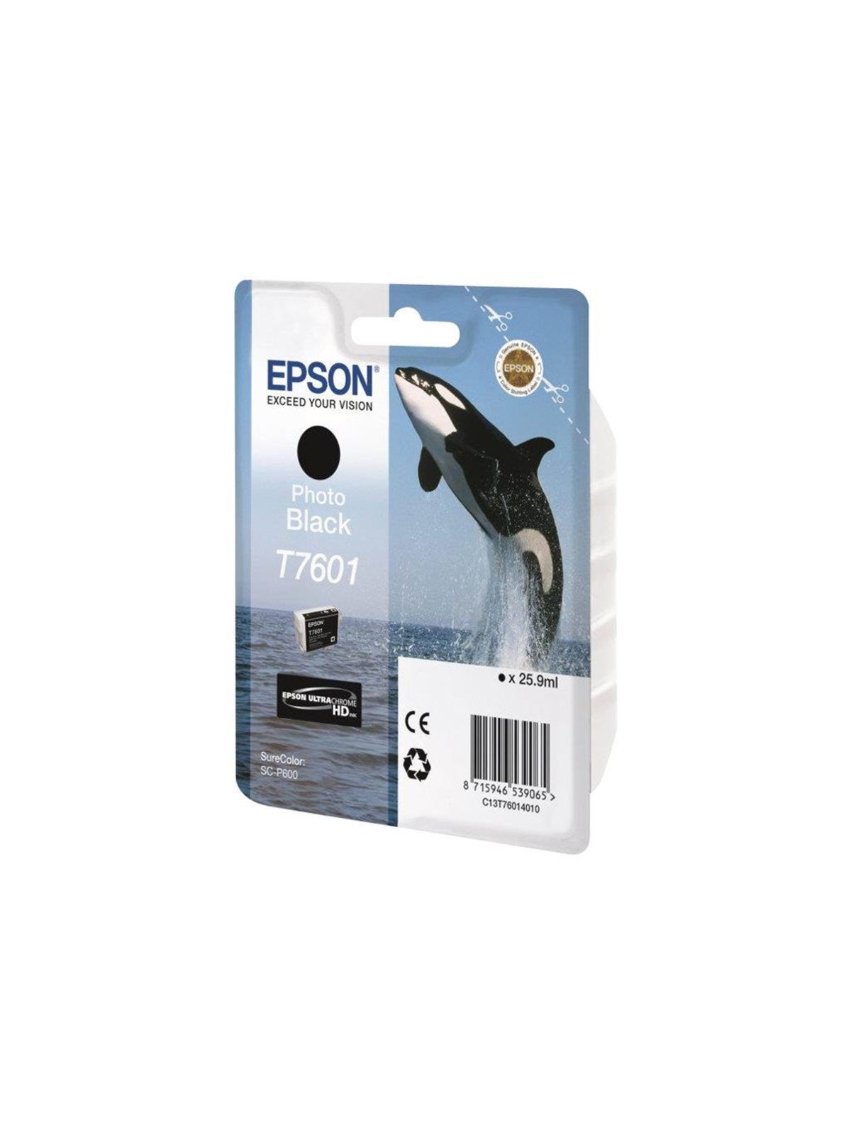 Epson T7601 Photo Black Ink - Druckerzubehoer Tinte Toner - C13t76014010
