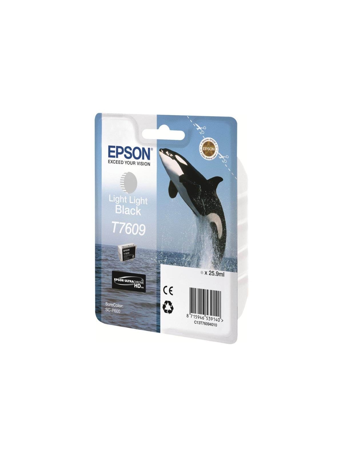 Epson T7609 - Light Light Black Ink - Druckerzubehoer Tinte Toner - C13t76094010