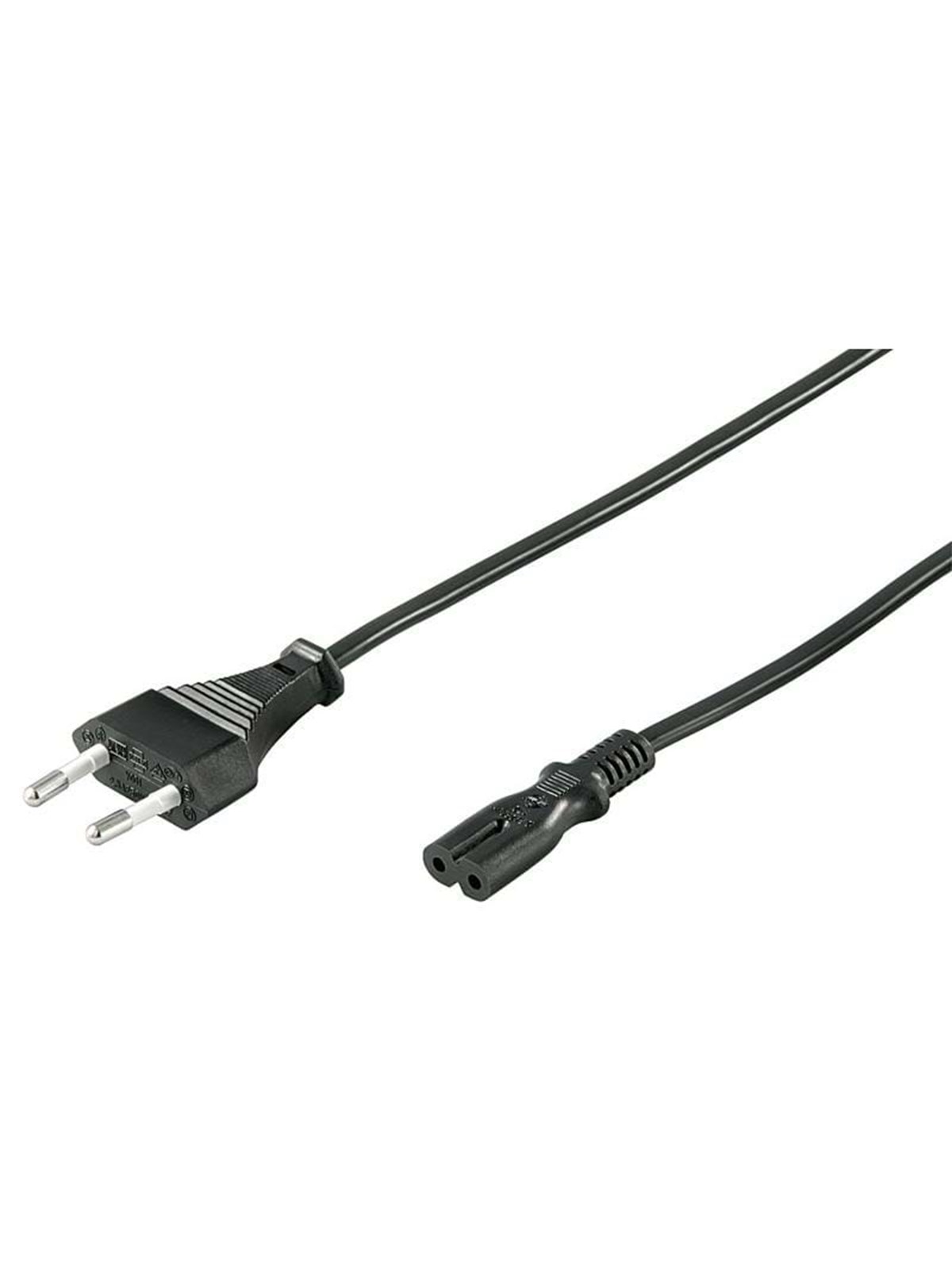 Pro Stromkabel C7 (2 Pins) - Schwarz - 3 m - Gerade - Stromkabel Extern - 4040849950384