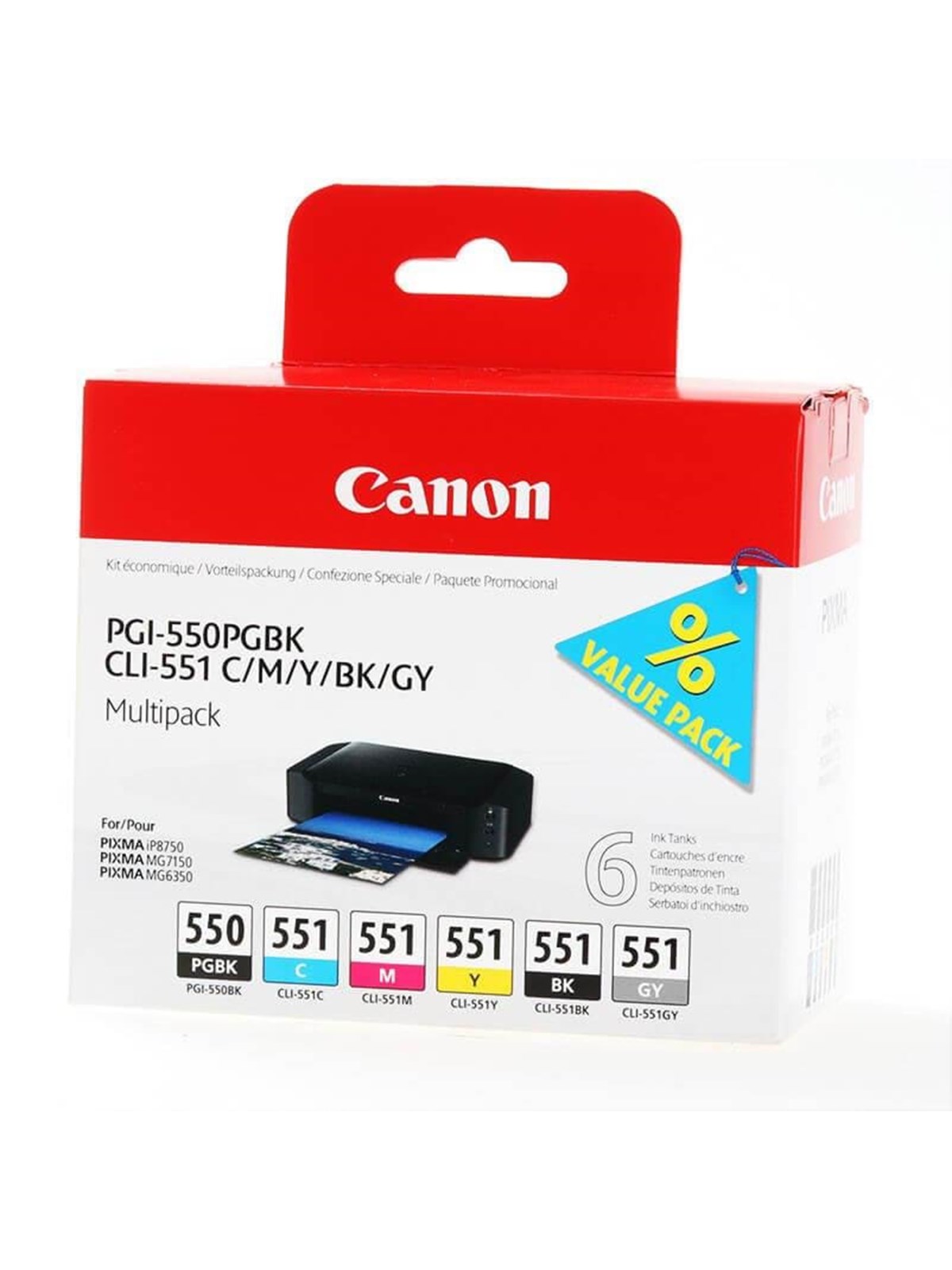 Canon Pgi-550/cli-551 / 6496b005 Multi P - Druckerzubehoer Tinte Toner