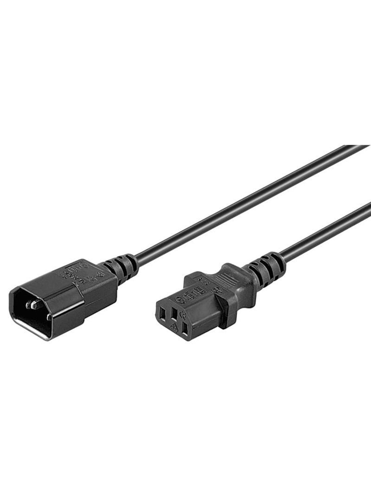 Pro Power Cable C14 - C13 - Schwarz - 5 m - Stromkabel Extern - 4040849392030