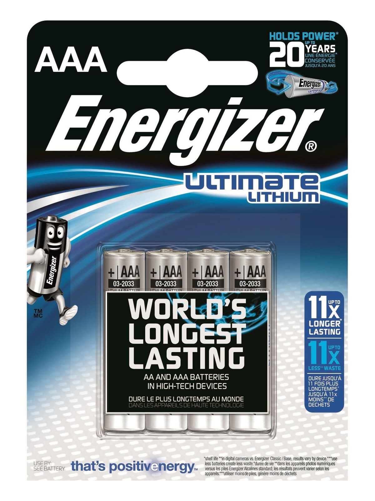 Energizer Battery Ultimate Lithium Aaa (4-pack) - Batterien Und Akkus - 639171