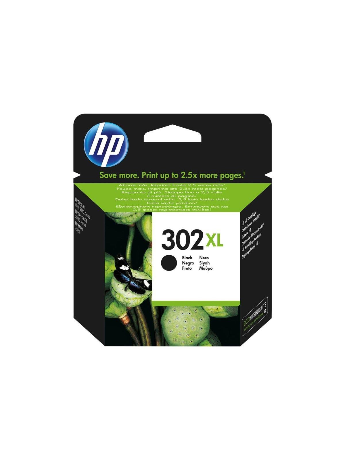 HP 302xl / F6u68ae High Capacity Black Ink - Druckerzubehoer Tinte Toner