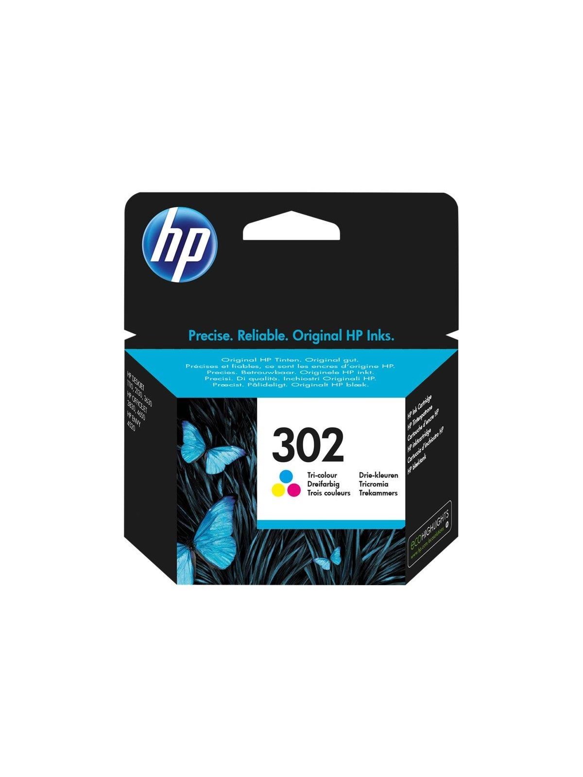 HP 302 / F6u65ae - Tri-color Ink (Cyan Magenta Yellow) - Druckerzubehoer Tinte Toner