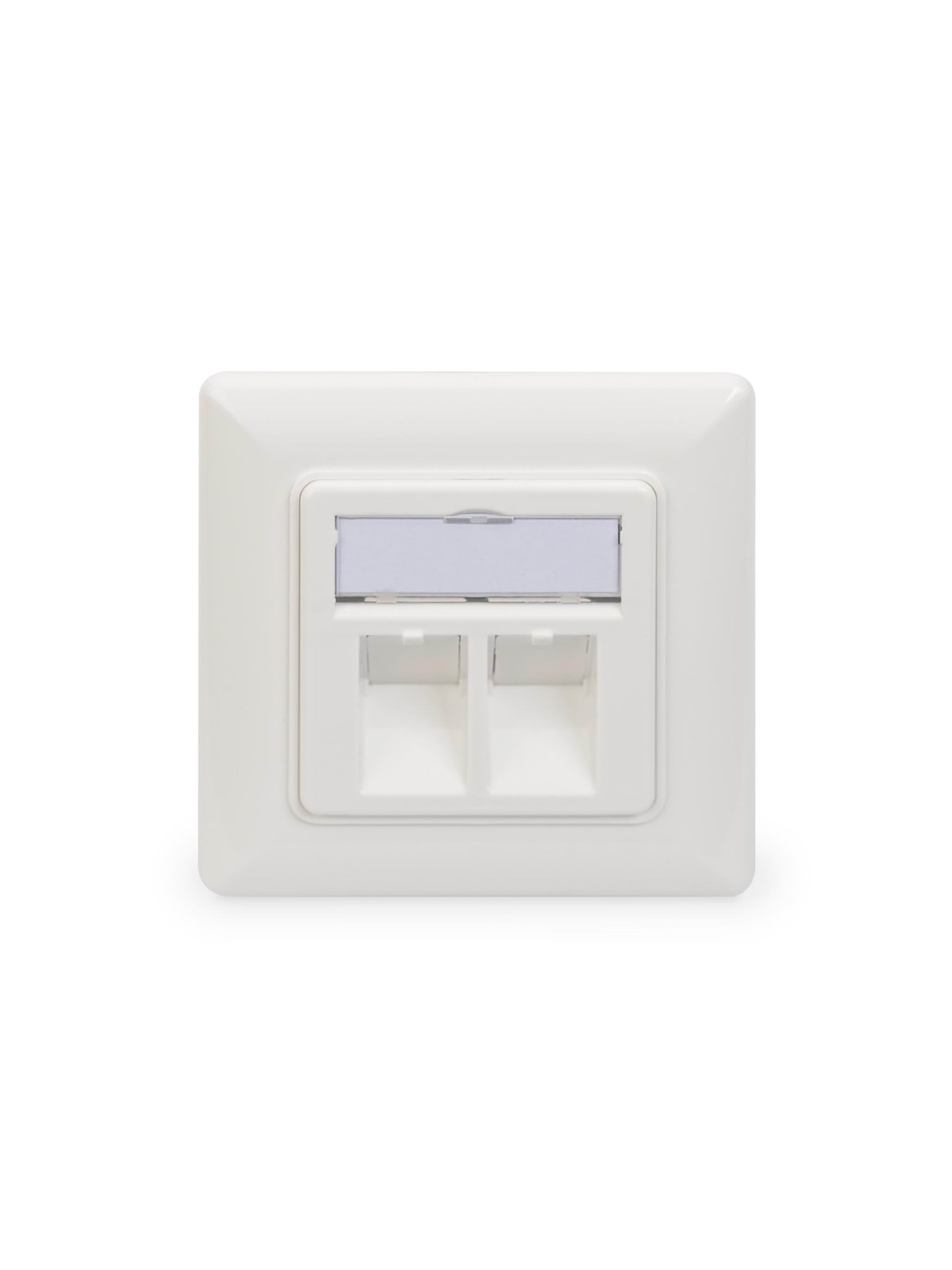 Digitus Wallplate For Keystone Modules German Type Middle Plate 50x50 mm Frame 80x80 mm - Netzwerkzubehoer - Dn-93801-1