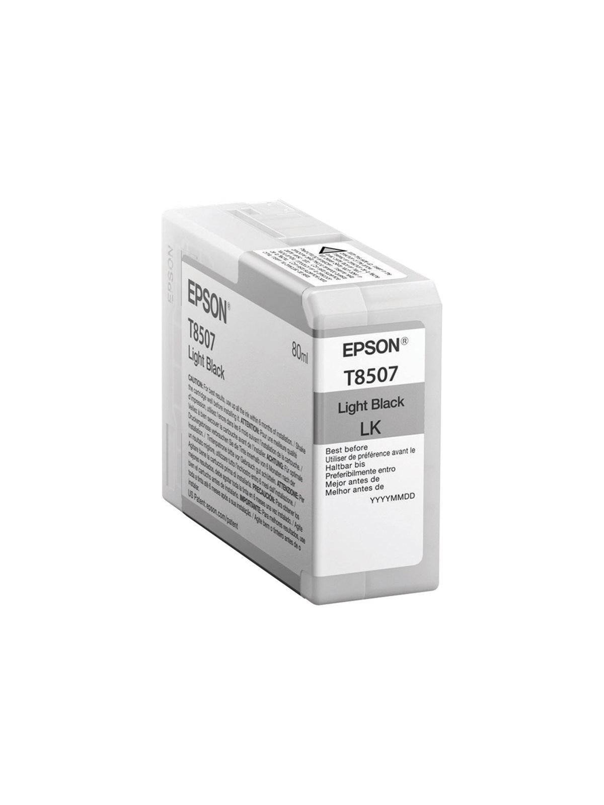 Epson T8507 - Light Black Ink - Druckerzubehoer Tinte Toner - C13t850700