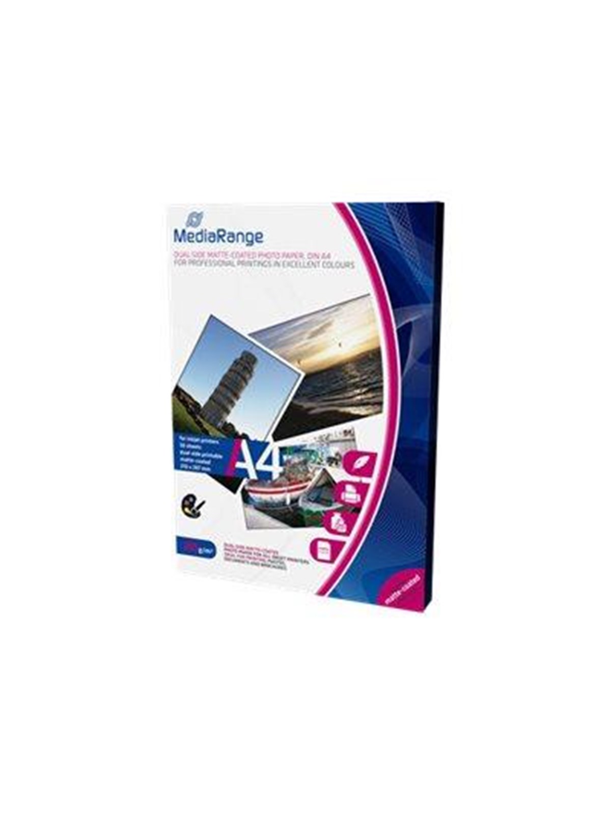 Mediarange Photo Paper Matt A4 250g 50x - Papier Fotopapier Und Etiketten - Mrink112