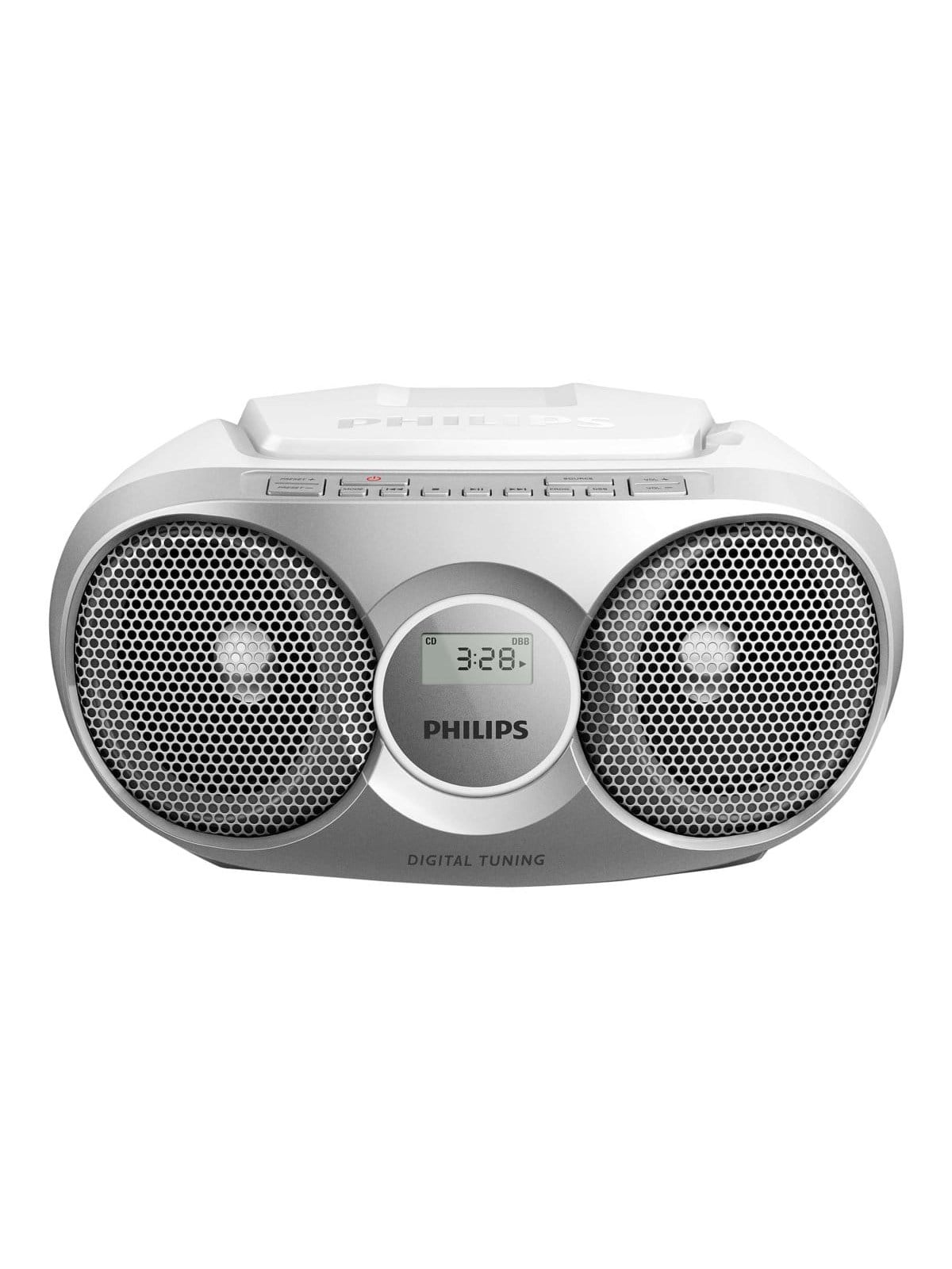 Philips CD Soundmachine Az215s - FM - Stereo - Silber - Dab Netzwerk Und Radiowecker - Az215s/12
