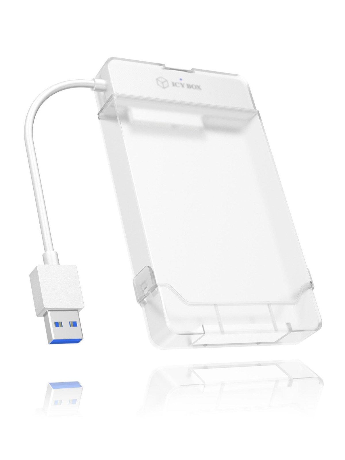 Icy Box Adapter For 1x Hdd/ssd With Usb 3.0 Type-a Interface And Plastic Enclosure - Festplatten Zubehoer - Ib-ac703-u3