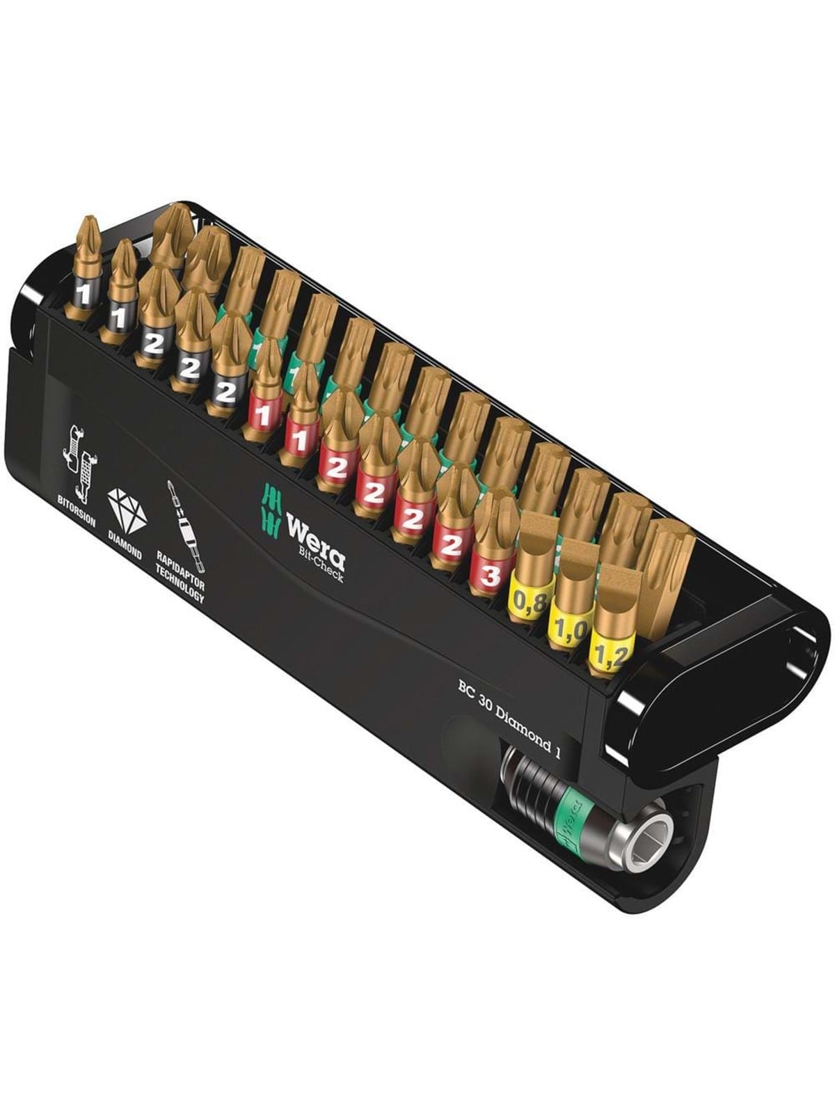 Wera Bit-sortiment, Bit-check 30 Diamond 1, 30-teilig - Bohrer Bits - 05057431001