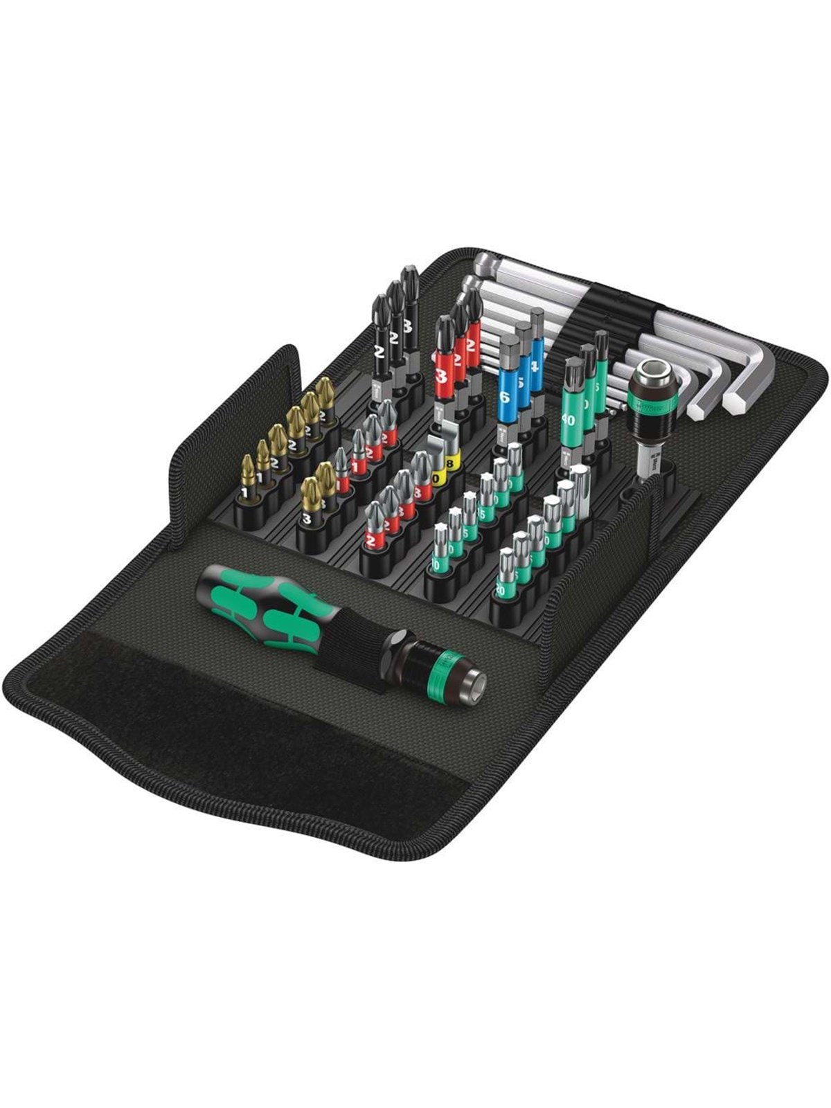 Wera Kraftform Kompakt 100, 52-teilig - Bohrer Bits - 05057460001