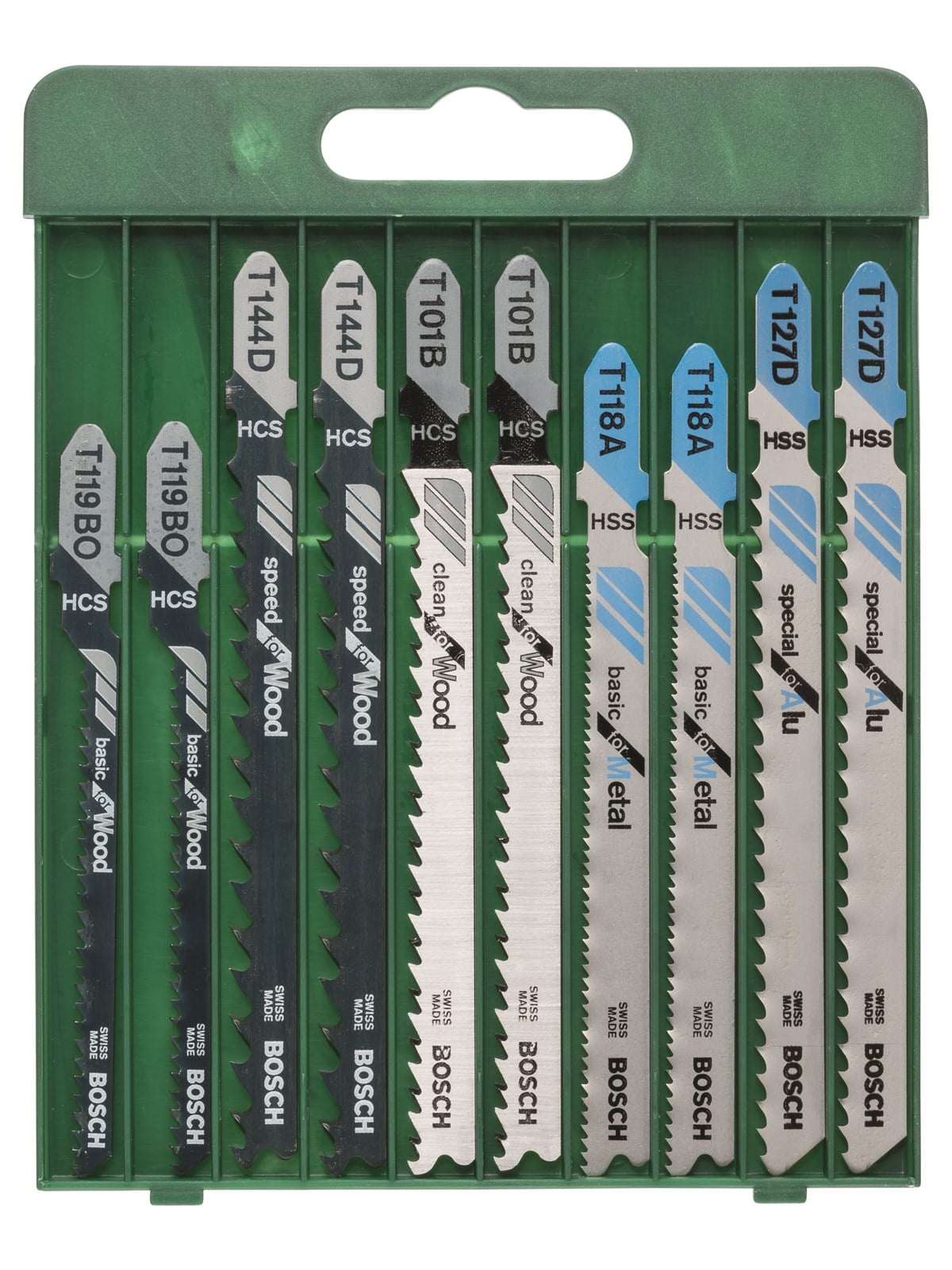 Bosch 10-piece Jigsaw "WM" Blade Set - Stichsaegen - 2609256746