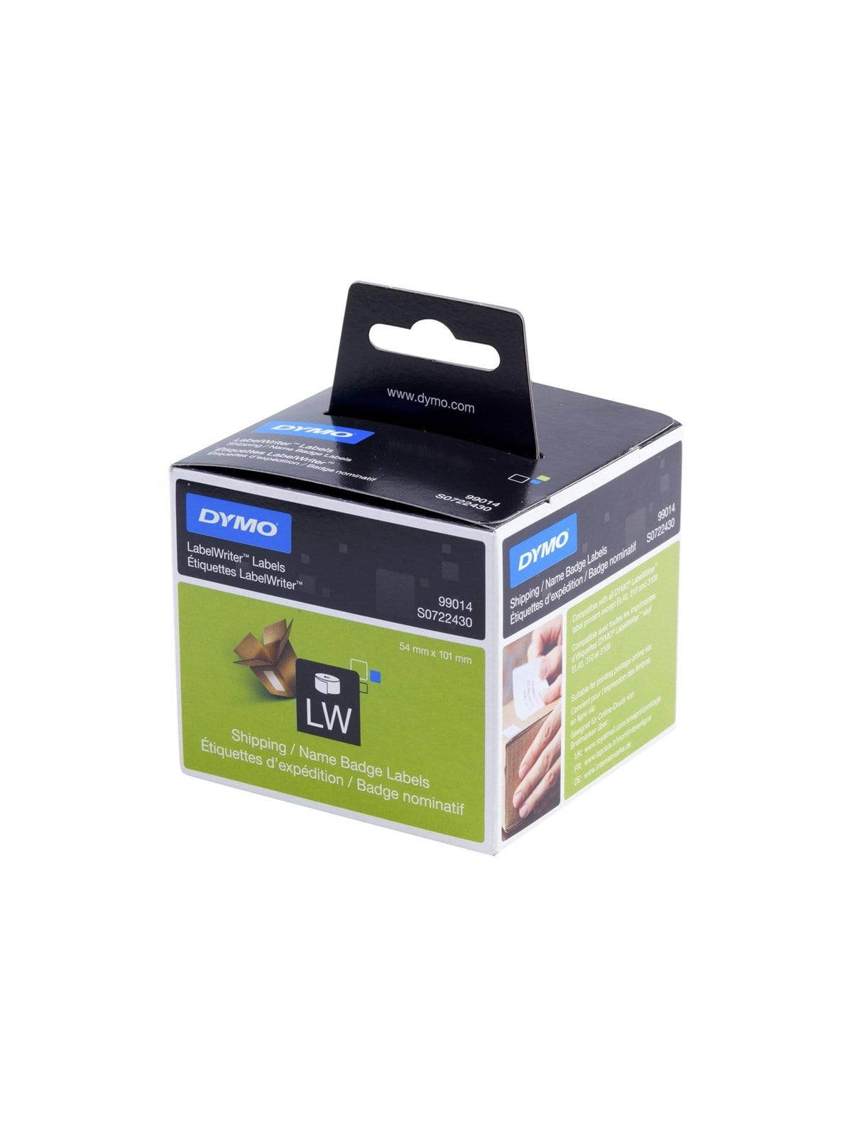 Dymo Labelwriter Versandetiketten/-namensschilder (Groß) | 54mm x 101mm | Rolle Mit 220leicht Ablösbaren Etiketten | Selbstklebend - Papier Fotopapier