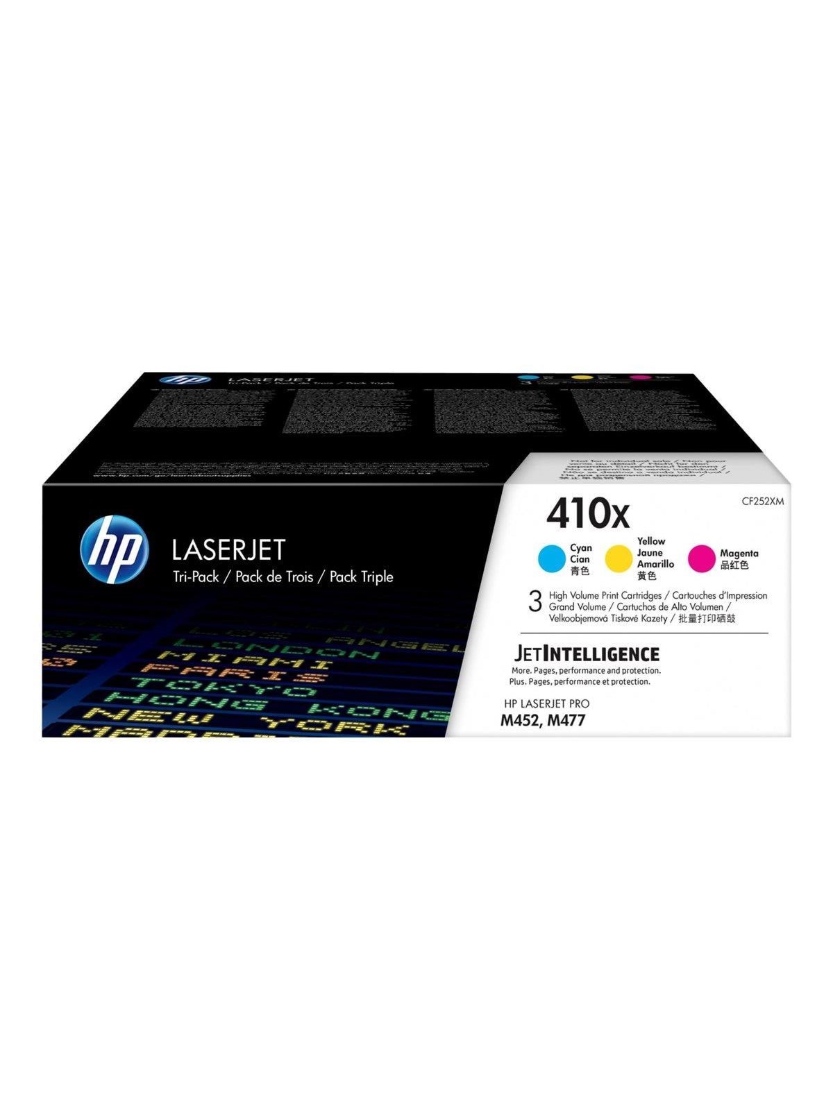 HP 410x / Cf252xm Hich Yield Capacity 3-pack (Cyan Magenta Yellow) - Druckerzubehoer Tinte Toner