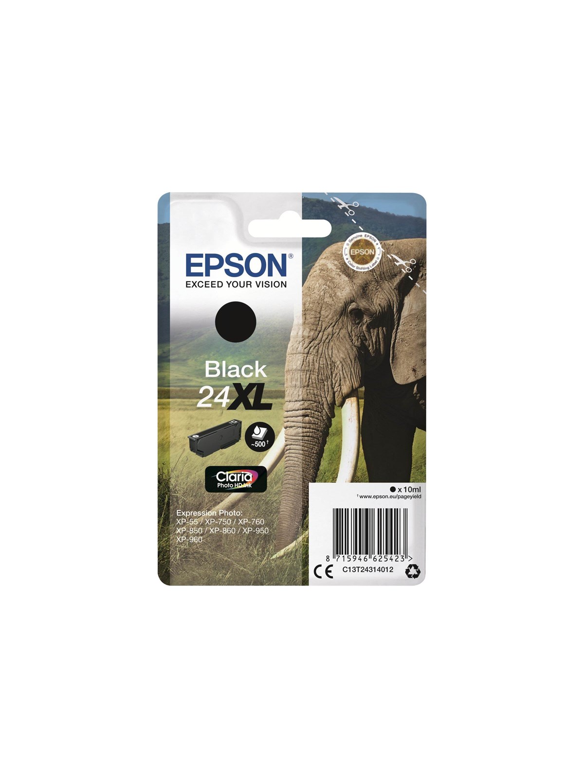 Epson 24xl - Black Ink - Druckerzubehoer Tinte Toner - C13t24314012